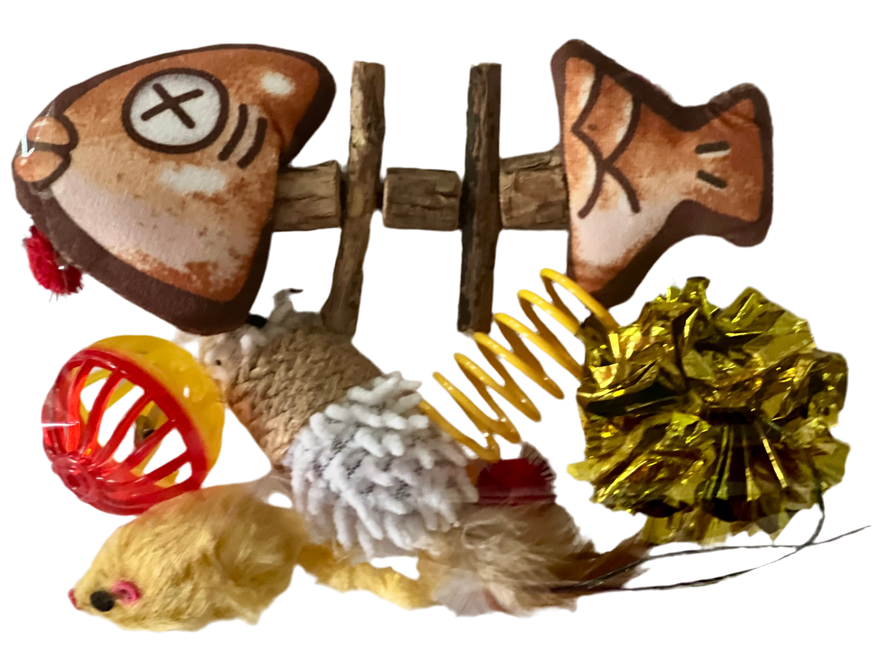 Furprize! Silvervine Fish Bone, Assorted Catnip Infusion Toys