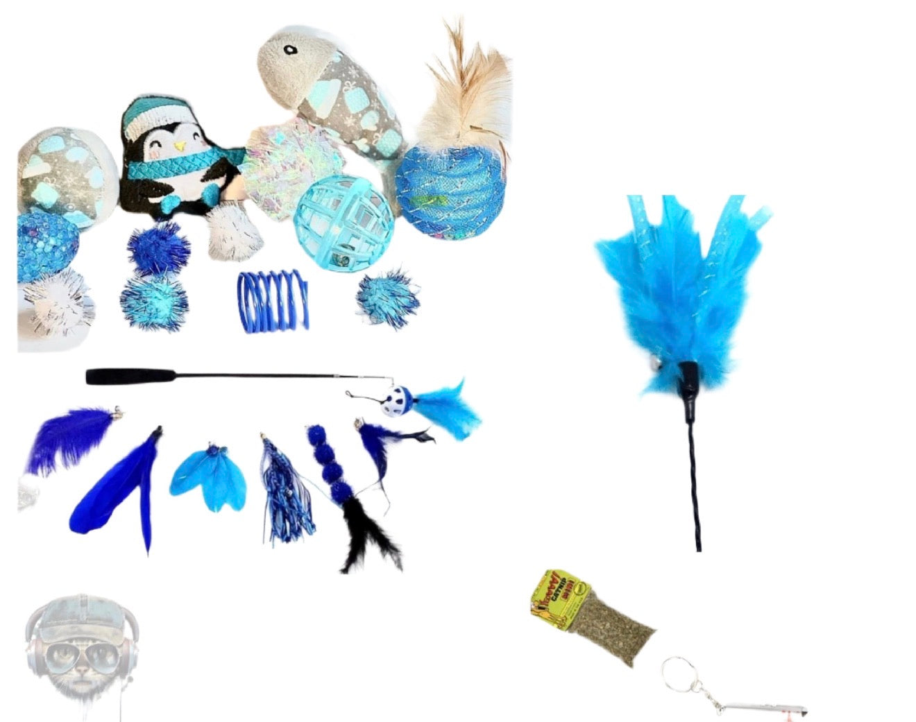 FurPrize! Holiday Penguin Mini Cat Toy Gift Box