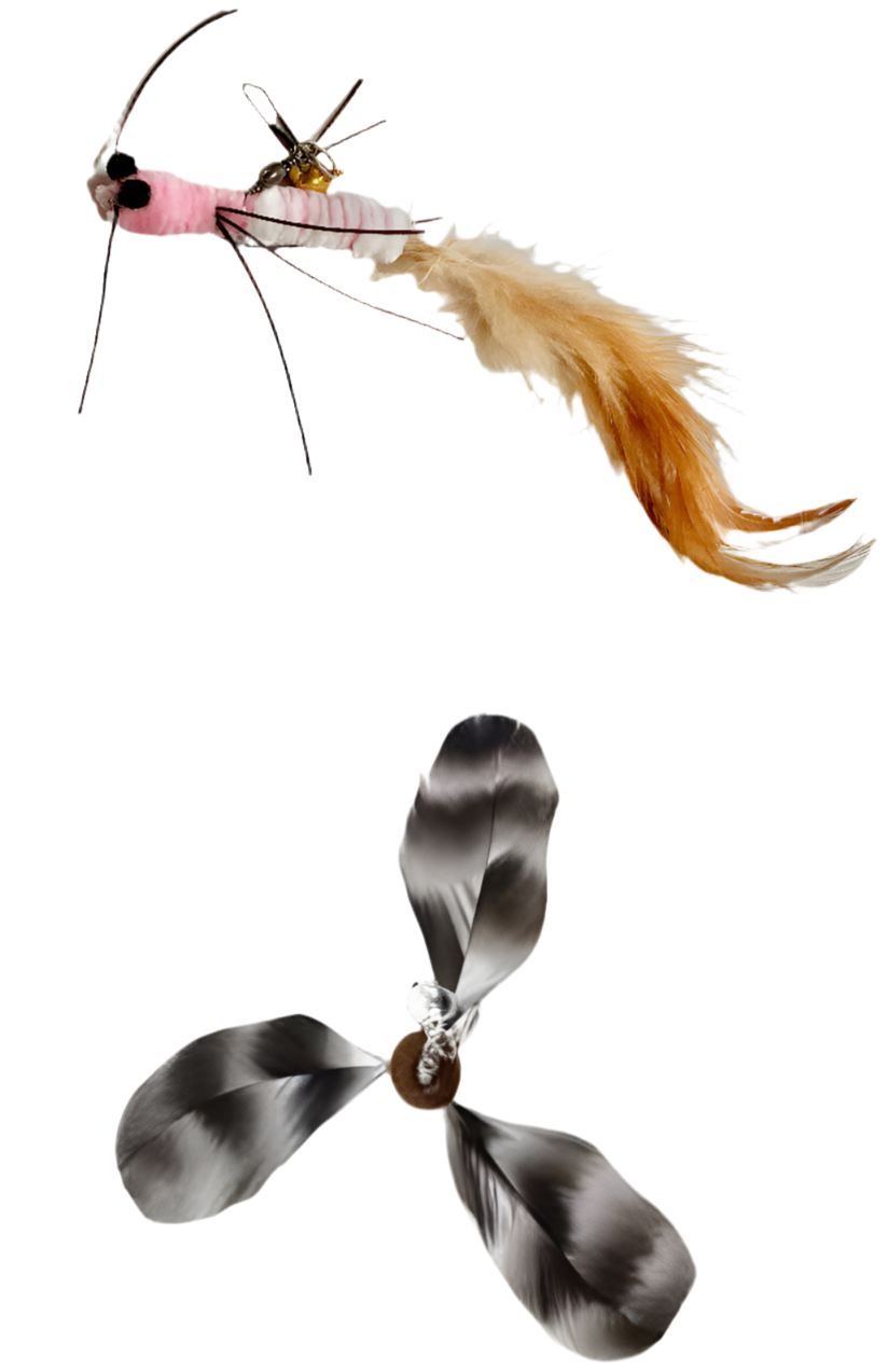 Furprize! Stormy’s Unstoppable, Pink, 9 piece Feather & Cat Wand Teaser Set with Easy Open Clasp