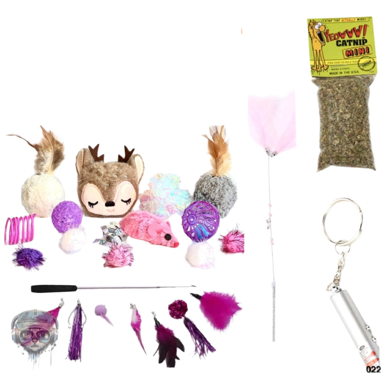 FurPrize! Holiday Reindeer Mini Cat Toy Gift Box