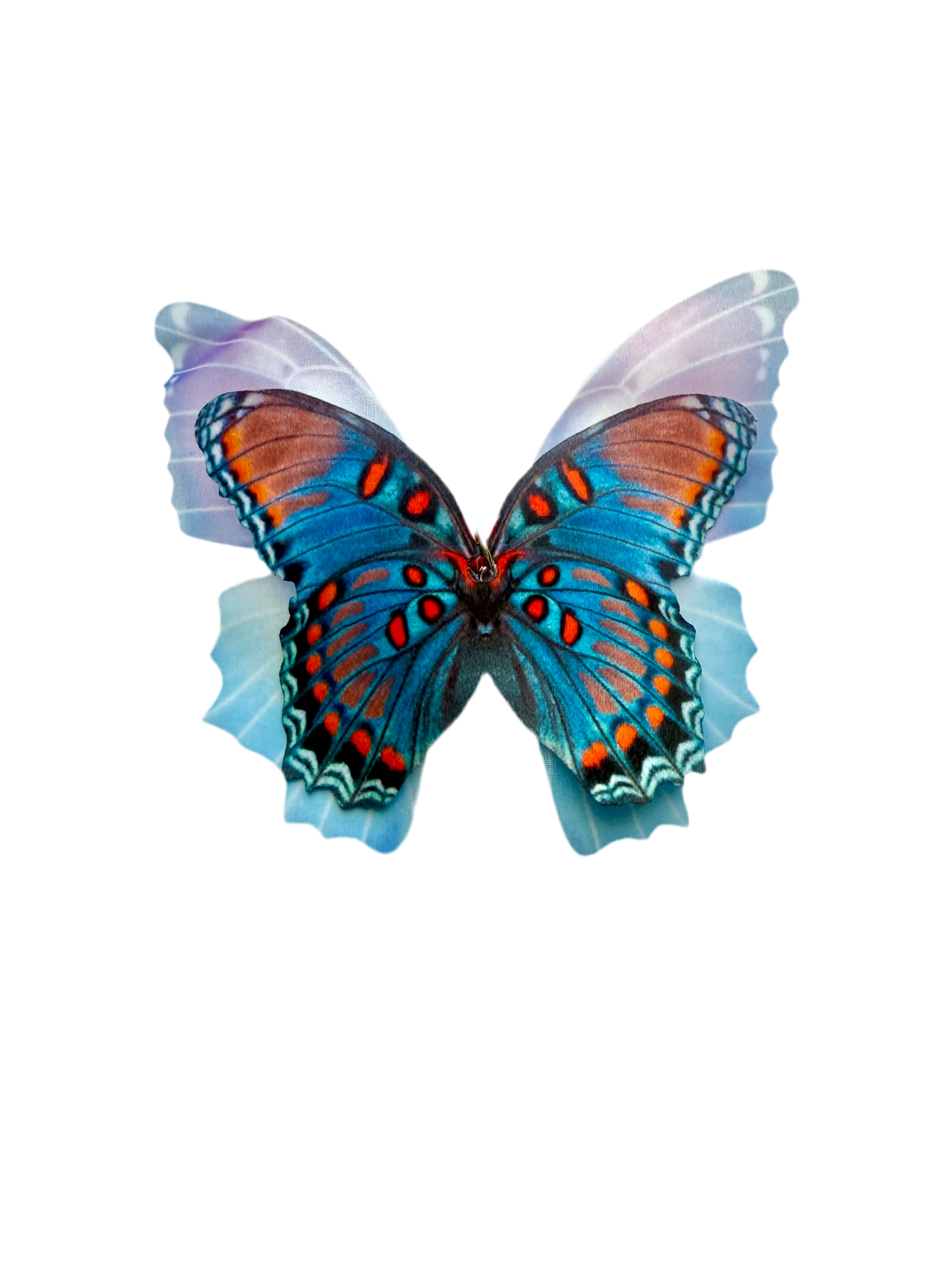 Furprize! Butterfly 🦋 garden, Blue/Orange, 7 piece Feather Wand Teaser Refill Set