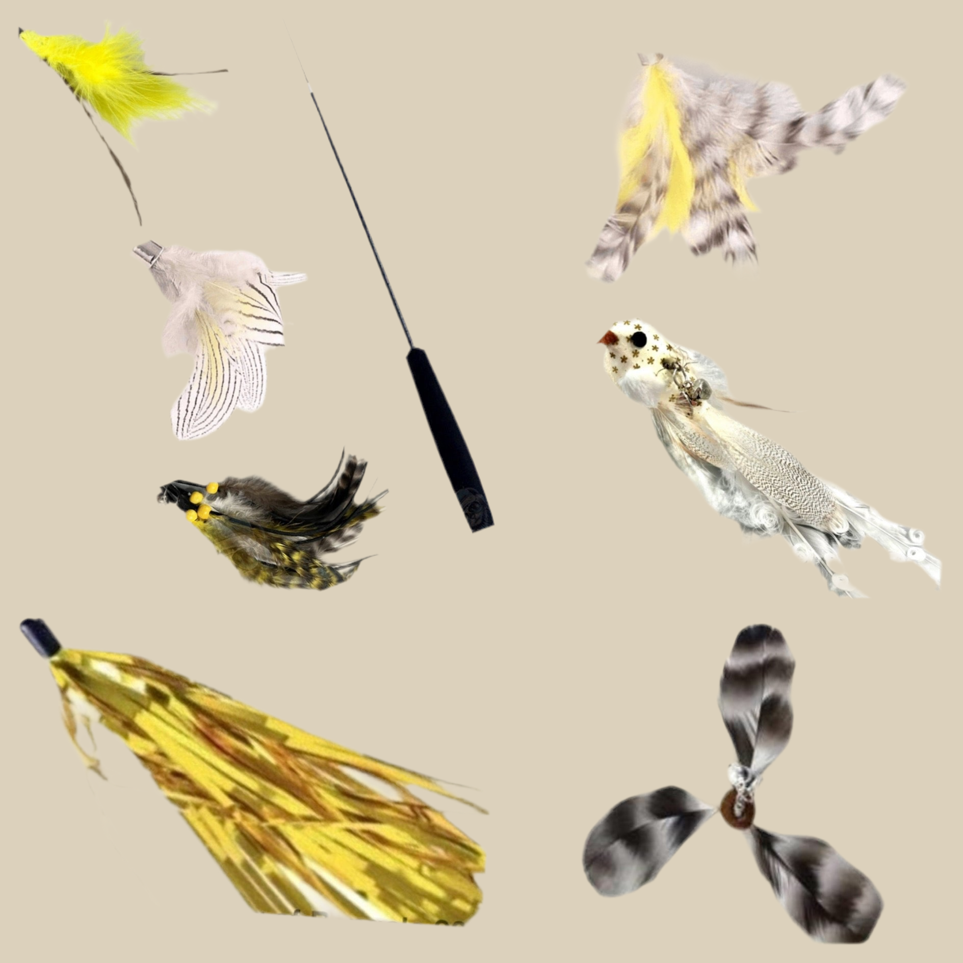 Furprize! Sunny Day, 8pc Cat Wand Teaser Set🦁
