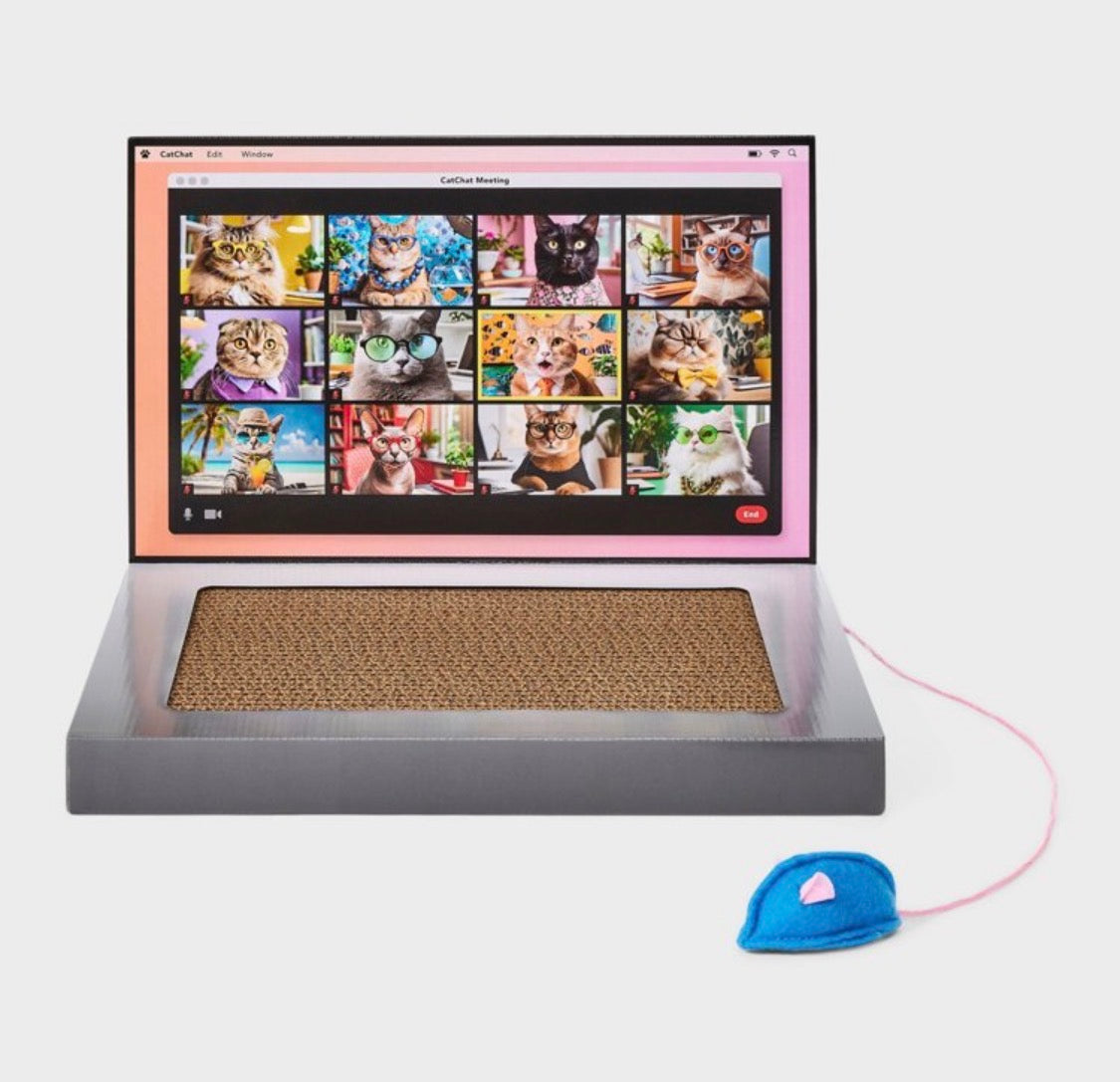 Busy at Work Laptop Cat Scratcher Toy