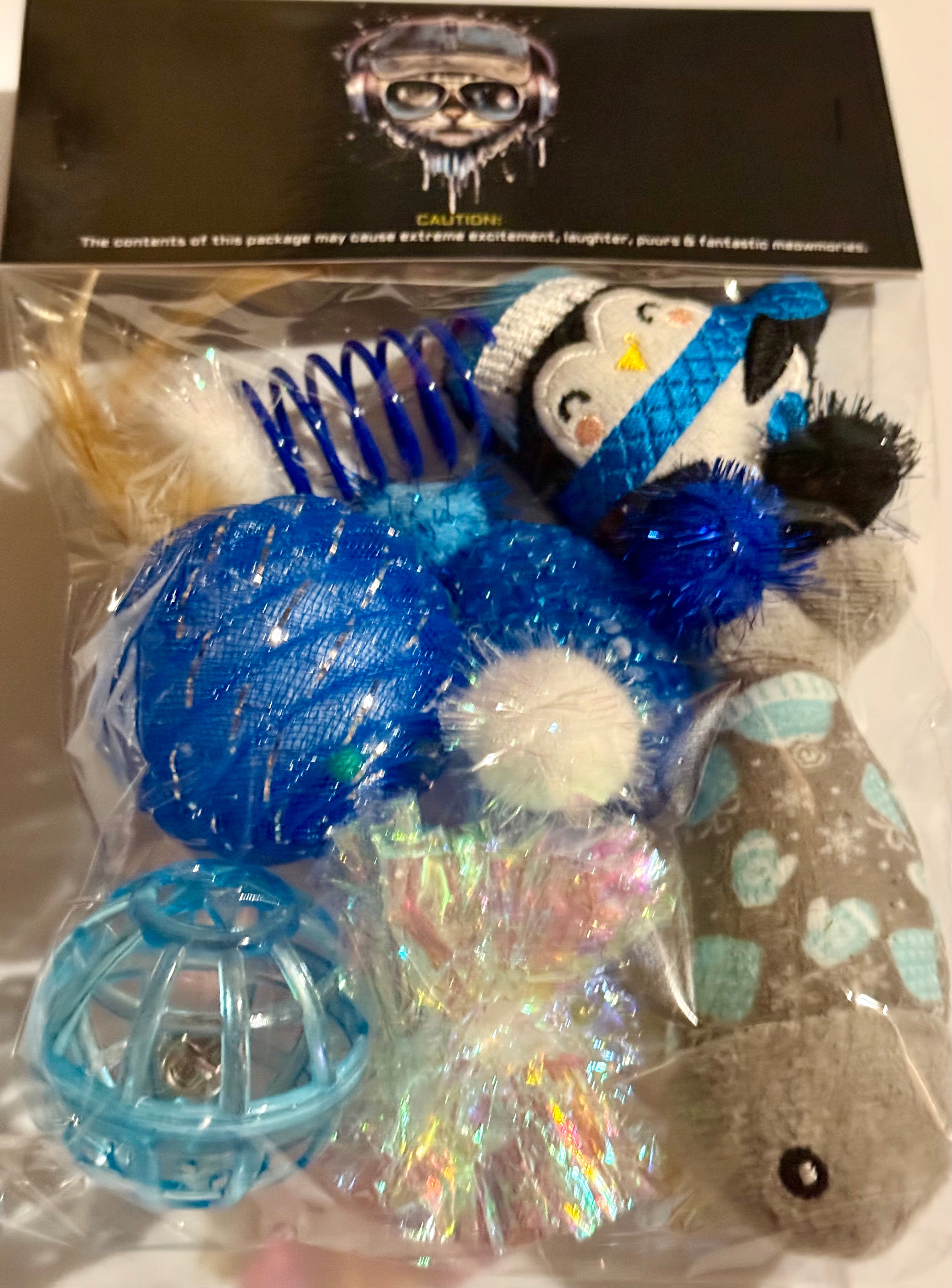 Furprize! Holiday Penguin 🐧 Plundge Catnip Infusion Stocking Stuffer Cat Toys