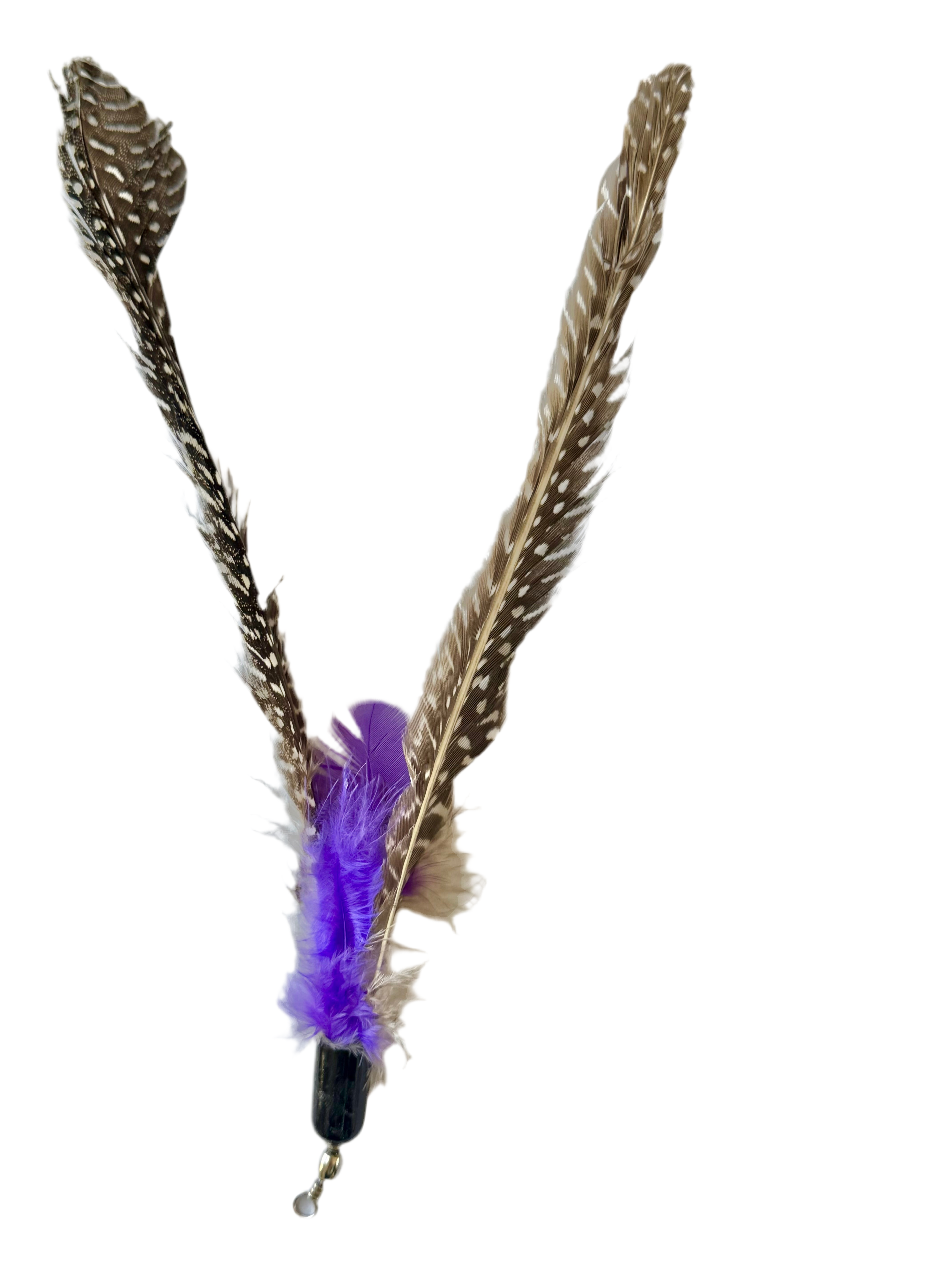 Furprize! Flies and Feathers, Purple, 5 piece Feather Wand Teaser Refill Set