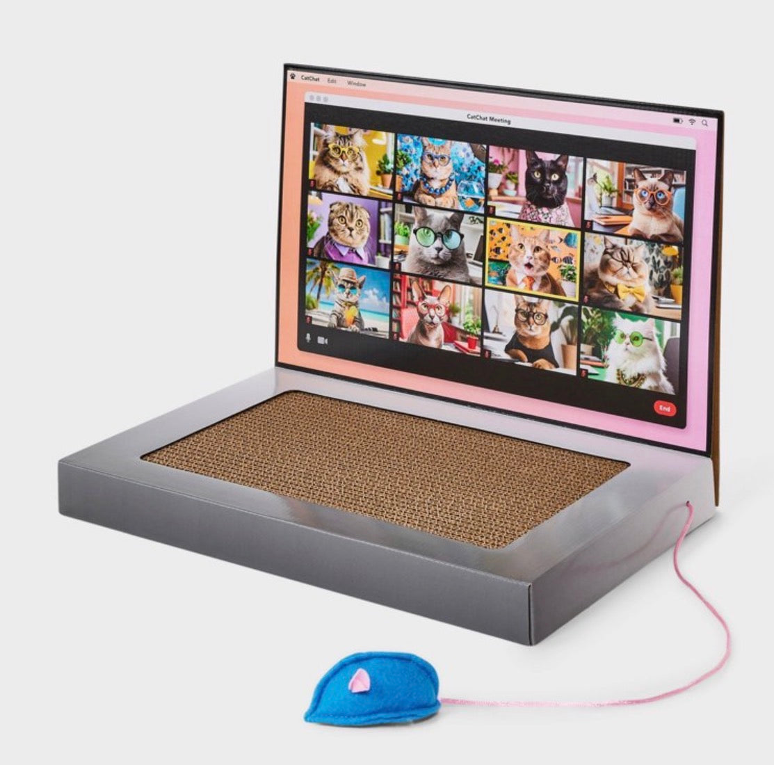 Busy at Work Laptop Cat Scratcher Toy