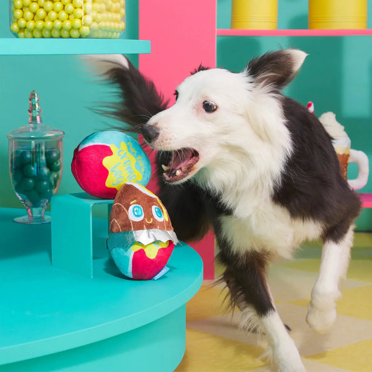 BARK Cadfurry Eggs Plush Dog Toy