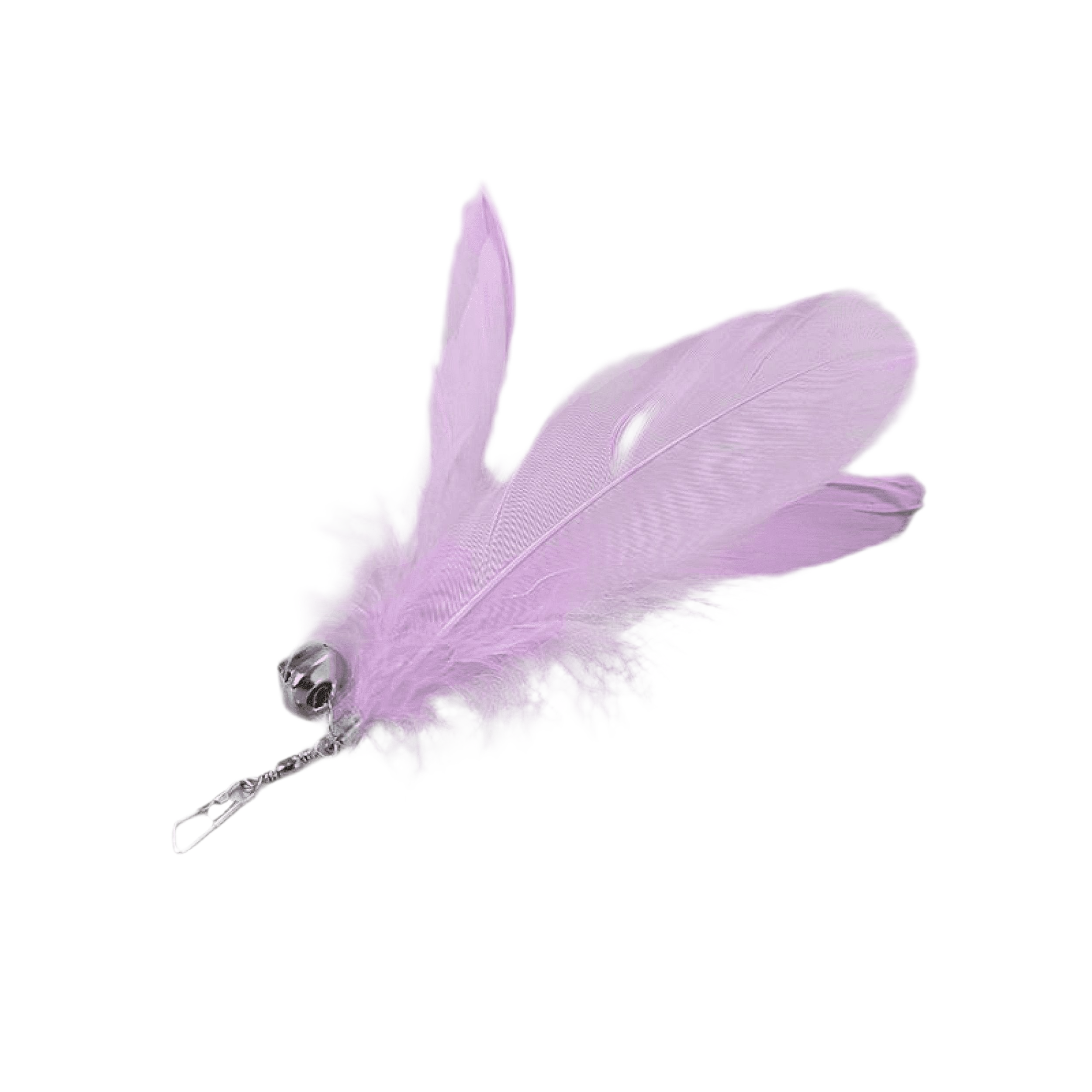 Furprize! Flies and Raven Claw, Purple , 7-8 piece Feather Wand Teaser Refill Set