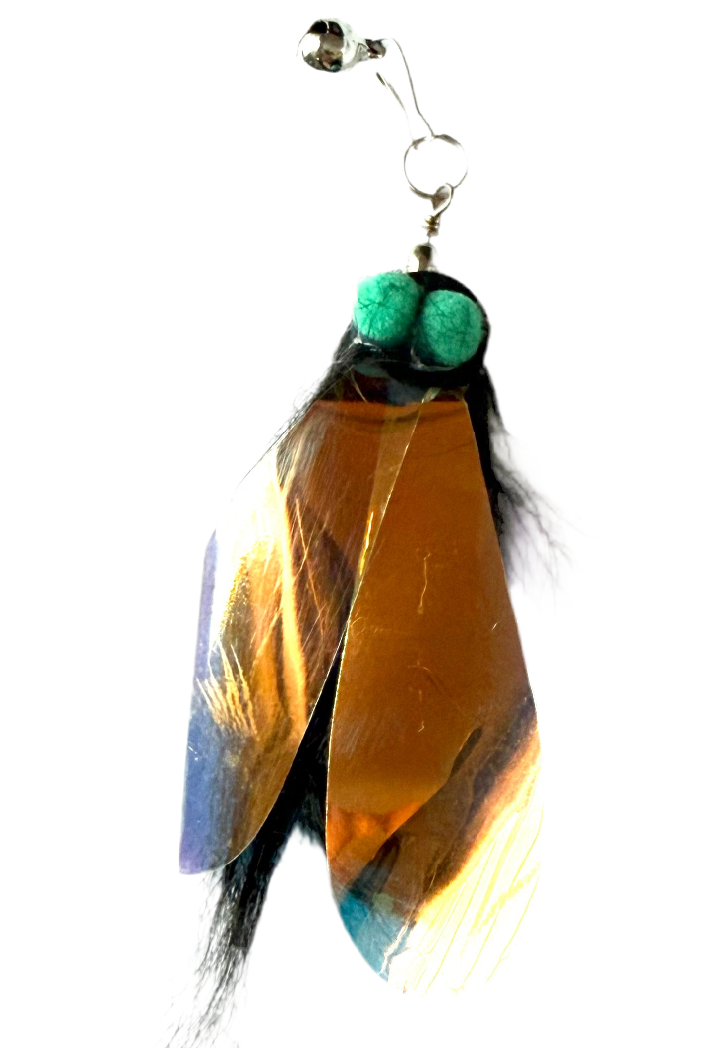 Furprize! Flies and Feathers, Purple/Aqua , 7-8 piece Feather Wand Teaser Refill Set