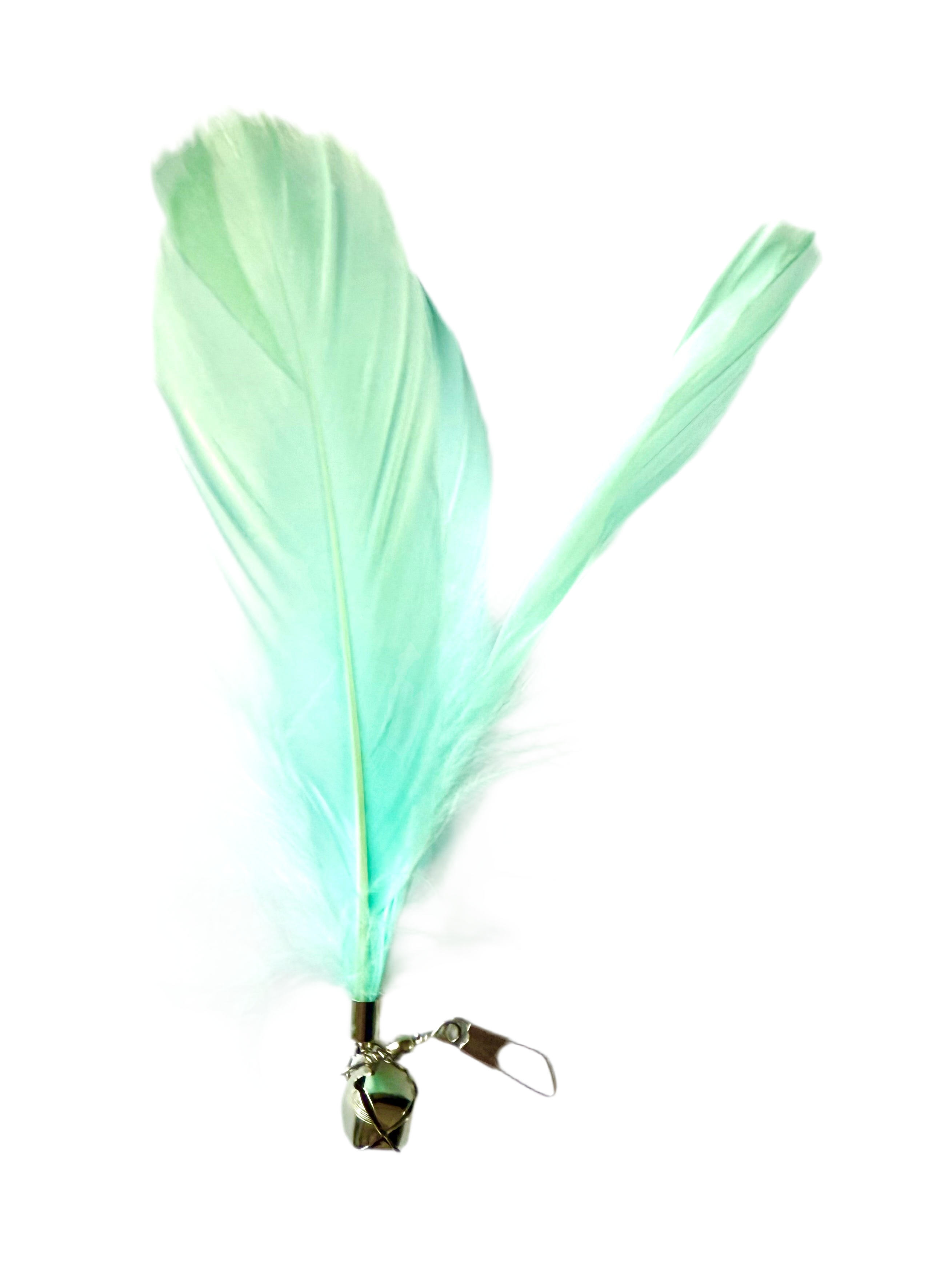 Furprize! Flies and Feathers, Purple/Aqua , 7-8 piece Feather Wand Teaser Refill Set