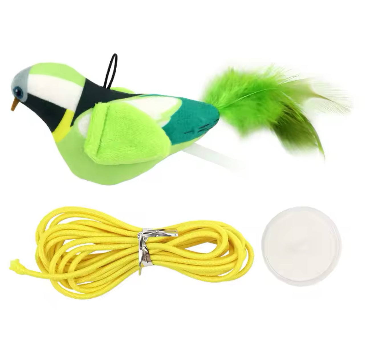 Furprize!  Interactive Chirping Bird Feather Cat Toy and Wand Refill