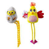 KONG SCRATTLES CHICKEN CAT TOY 2PK