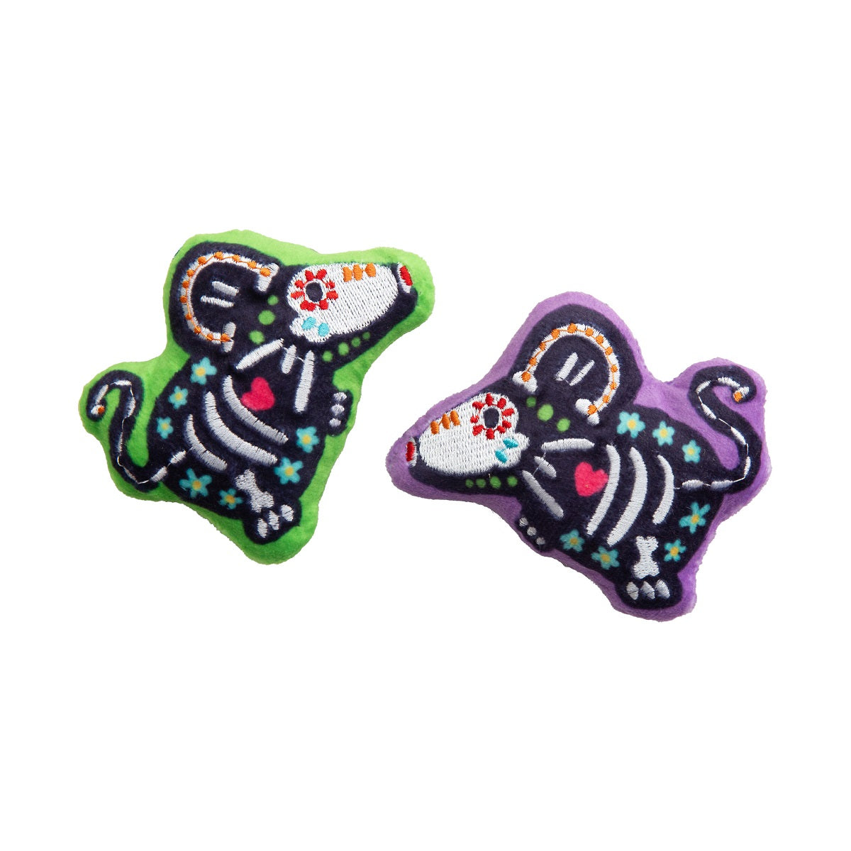 SnugArooz Day of the Dead Cats Cat Toy 2 pk