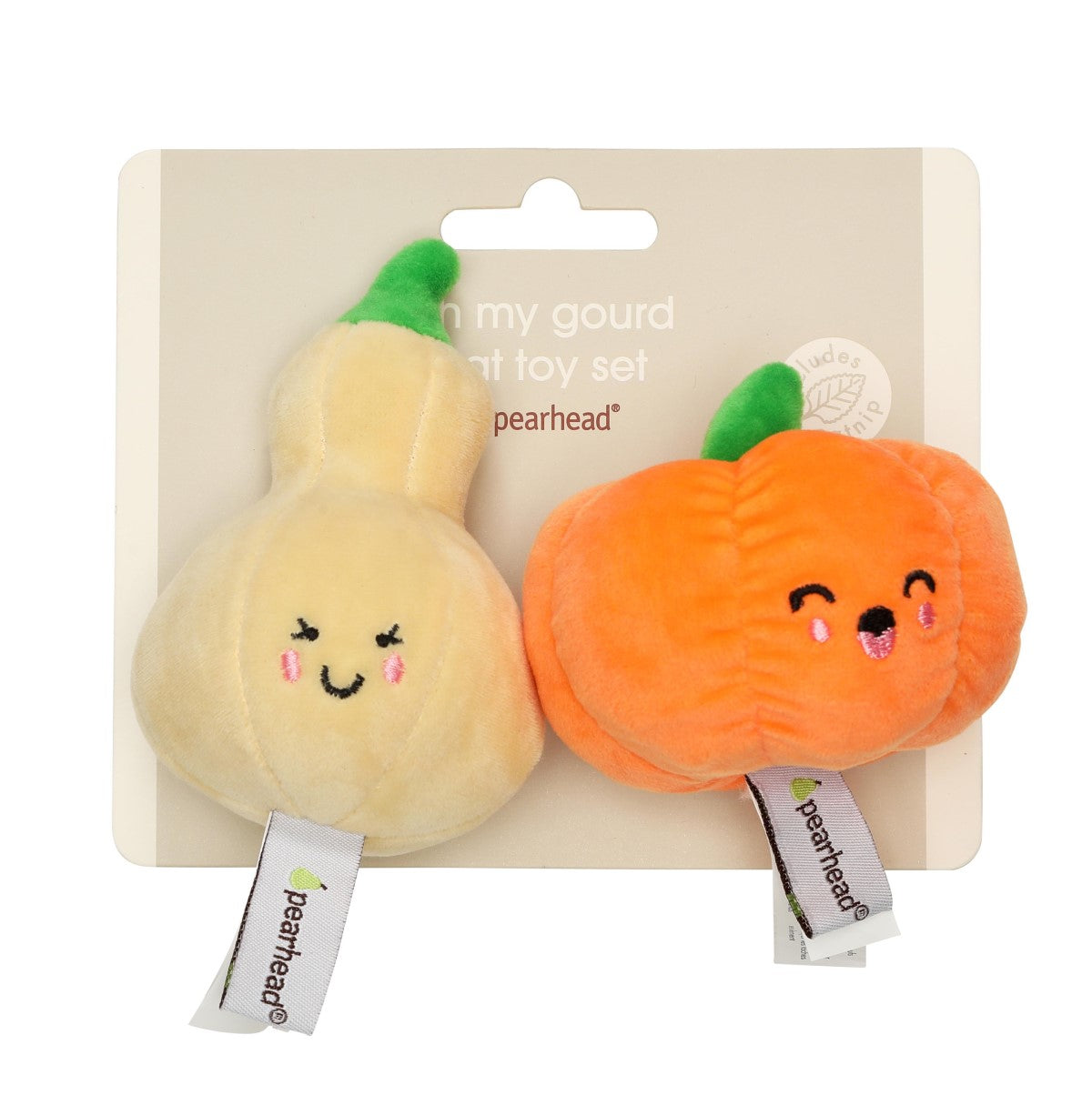 Pearhead Oh My Gourd Cat Toy Catnip Set
