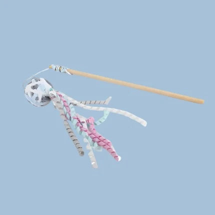 All for paws, Knotty Habit, Woolly ball wand Cat Toy All for paws