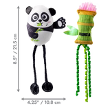 KONG Scrattles Panda Cat Toy, 2-pack