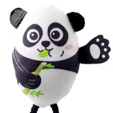 KONG Scrattles Panda Cat Toy, 2-pack