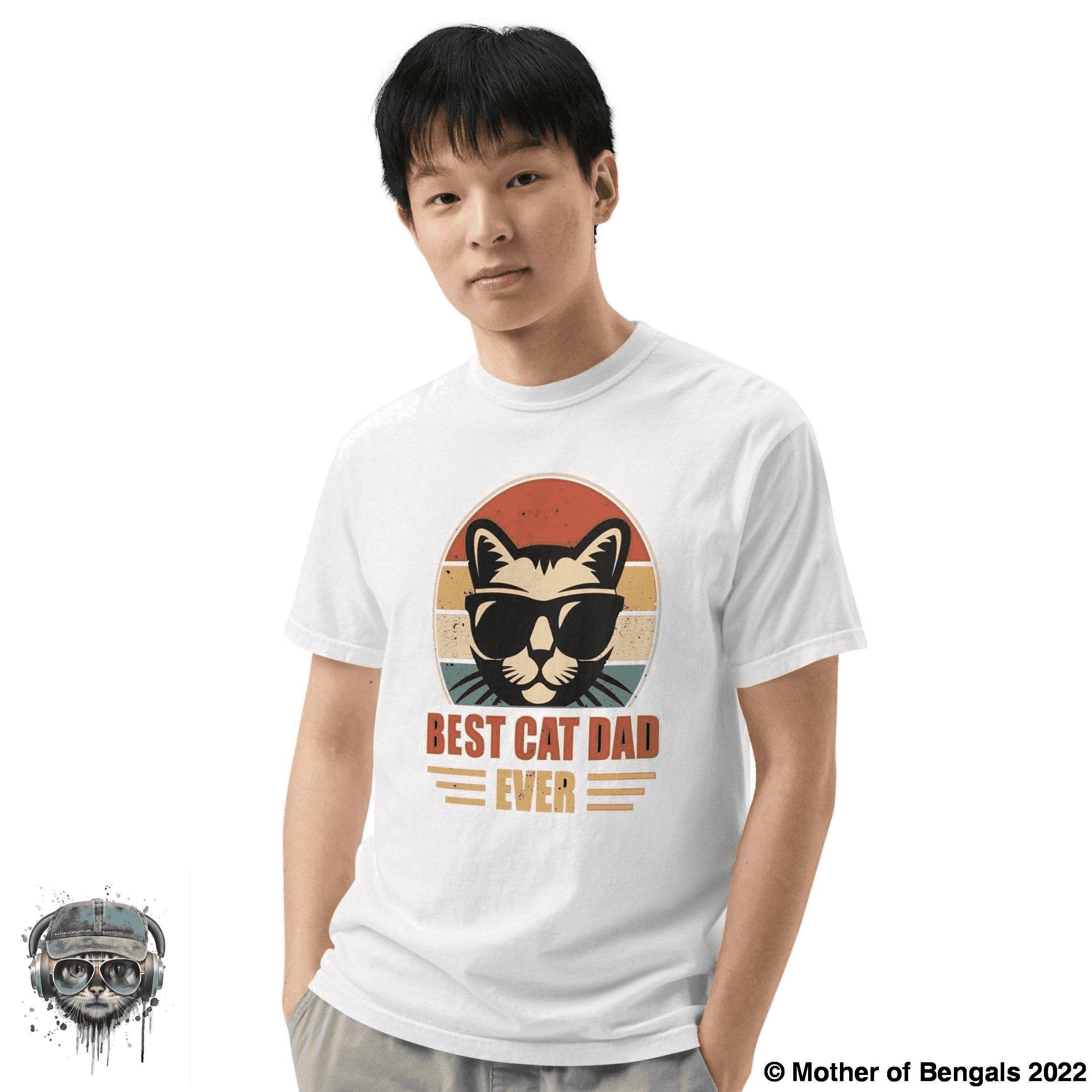 Best Cat Dad Ever T-Shirt Mother of Bengals