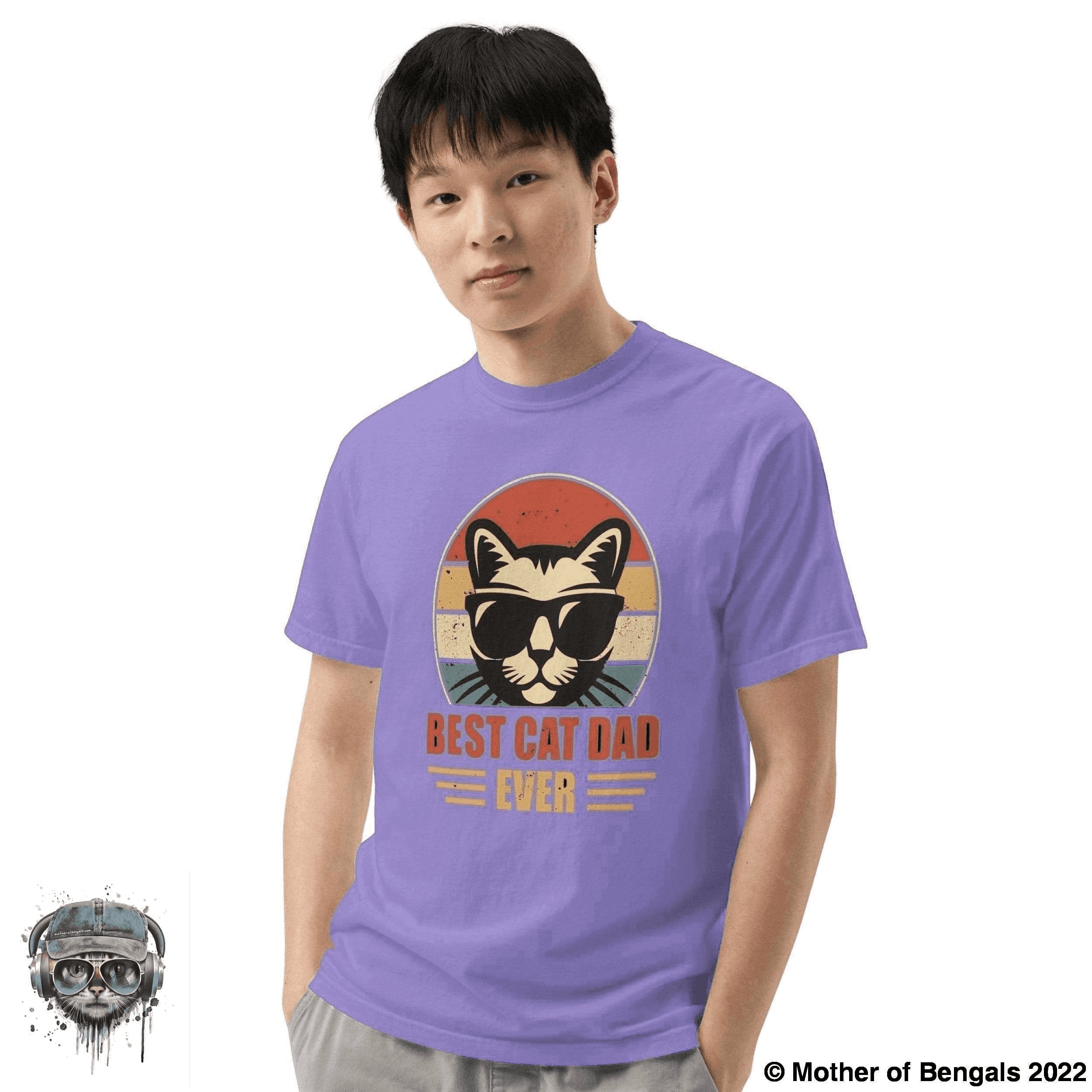 Best Cat Dad Ever T-Shirt Mother of Bengals