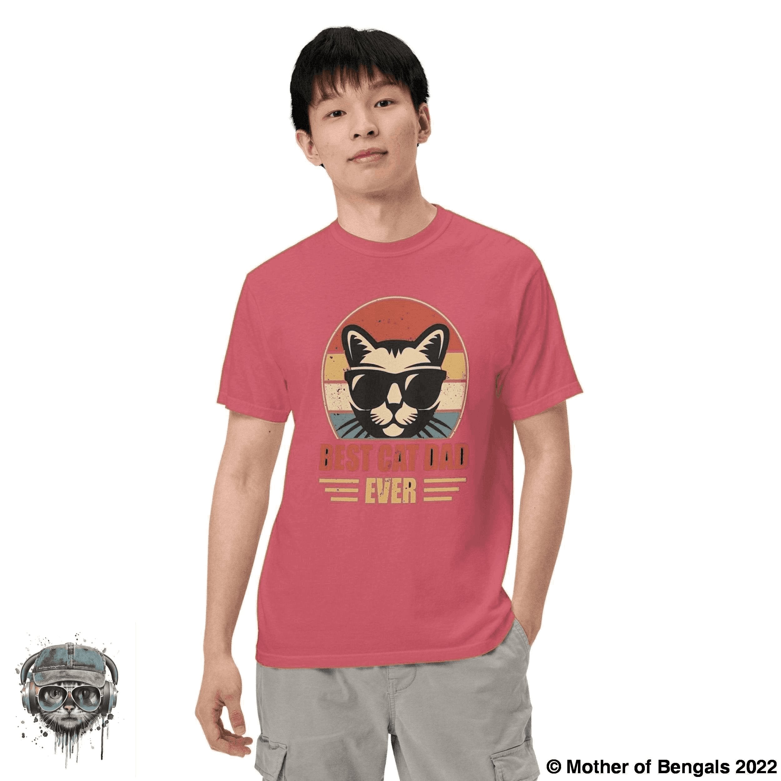 Best Cat Dad Ever T-Shirt Mother of Bengals
