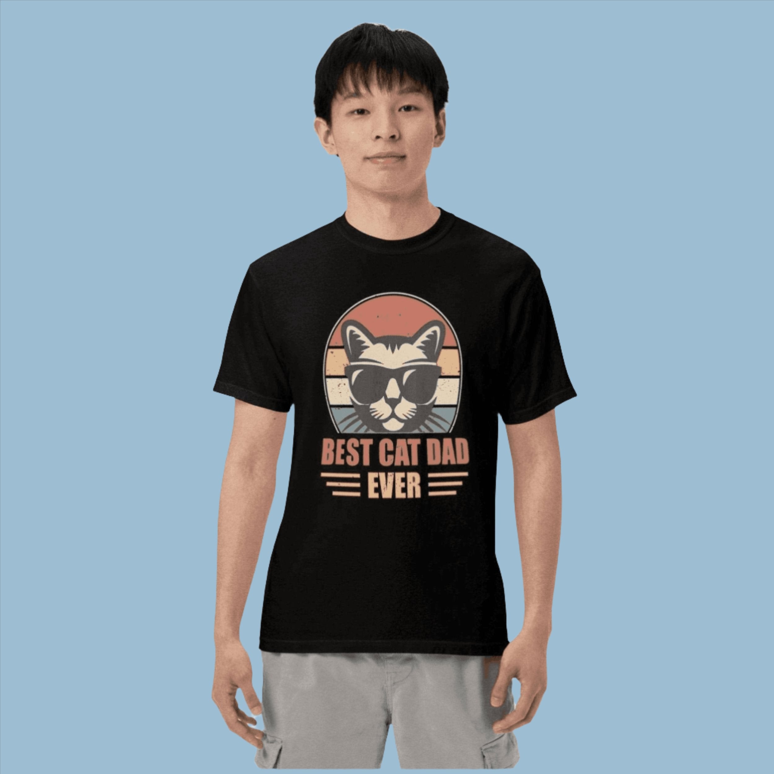 Best Cat Dad Ever T-Shirt Mother of Bengals Black S