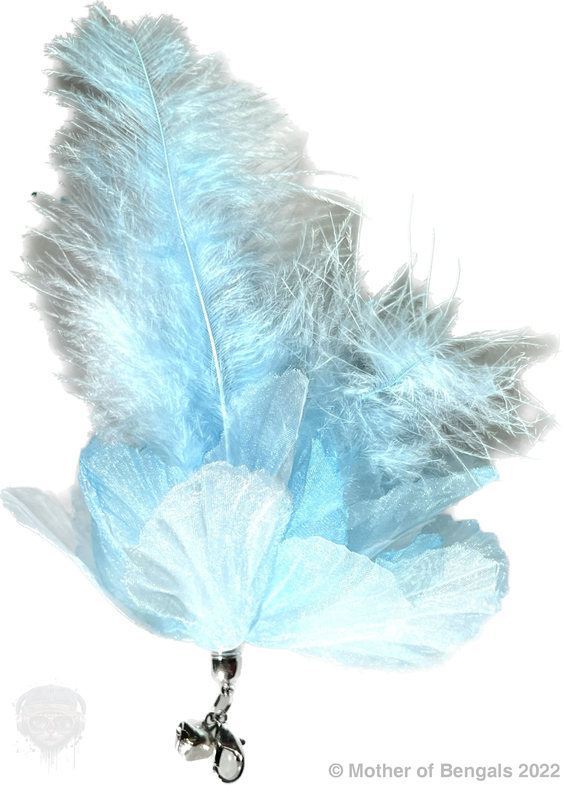 Furprize! Blue Bird, 6 piece Feather & Cat Wand Teaser Set Bundle FurPrize!