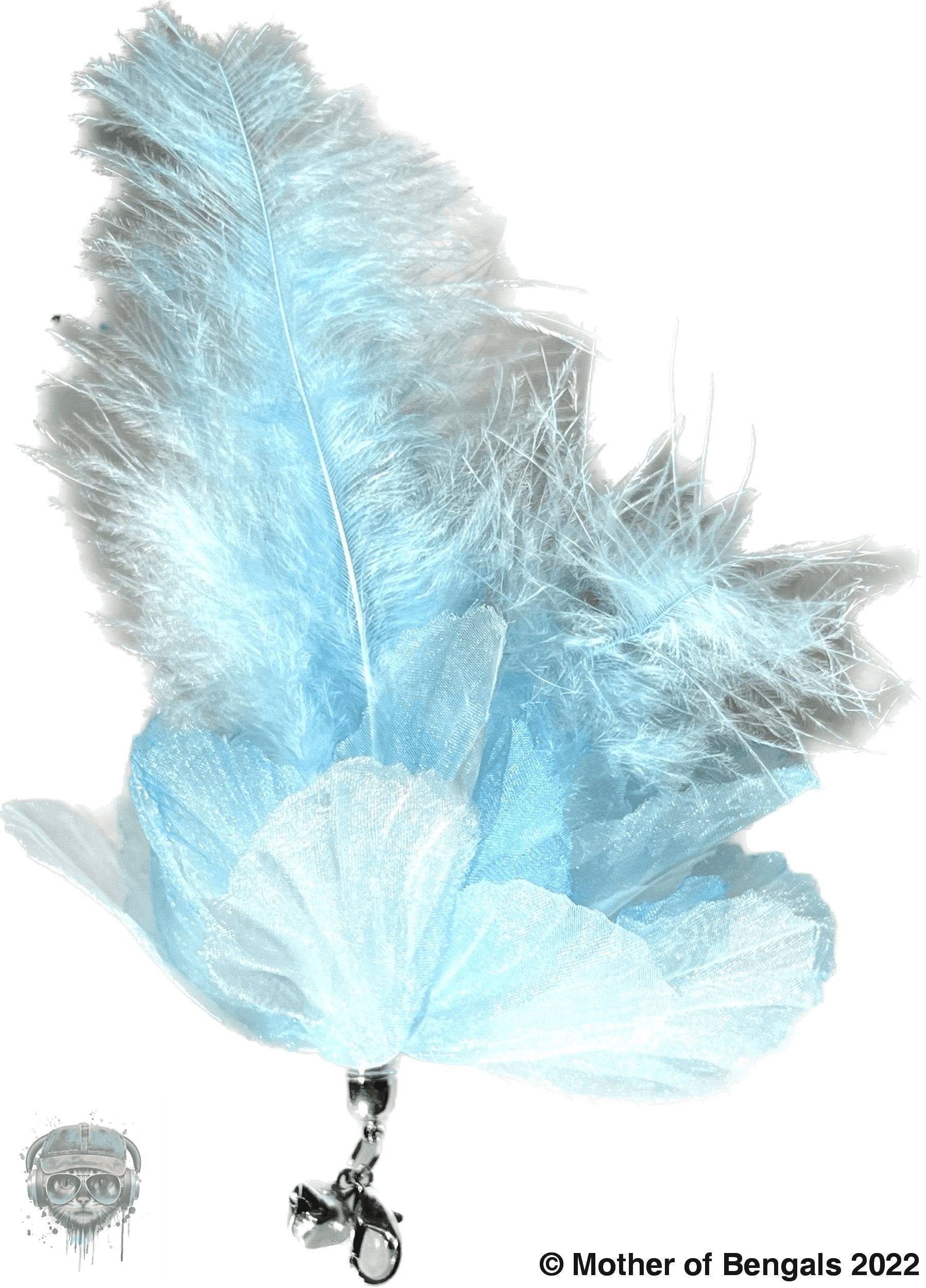 FurPrize! Blue Bird, 6 piece Feather & Cat Wand Teaser Set Bundle FurPrize!