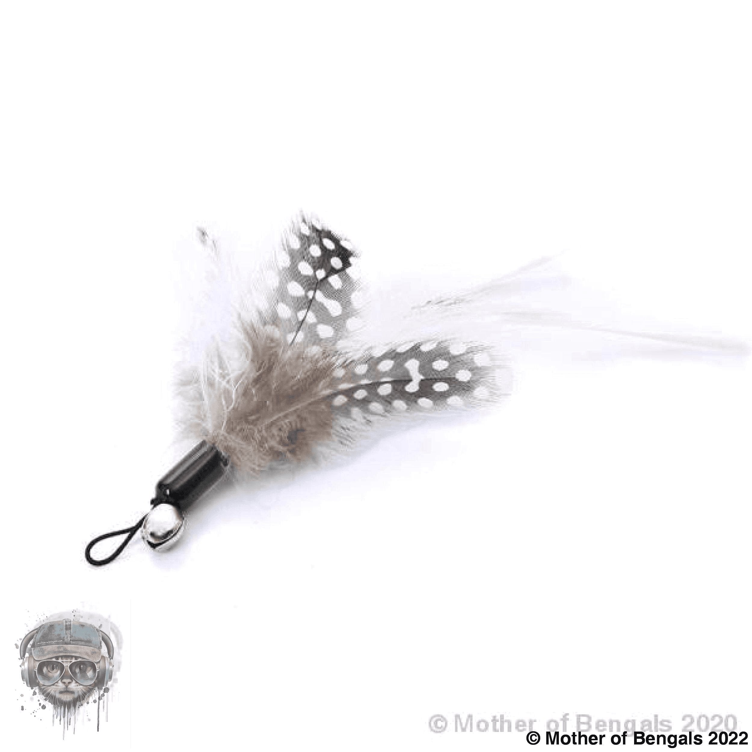 FurPrize! Blue Bird, 6 piece Feather & Cat Wand Teaser Set Bundle FurPrize!