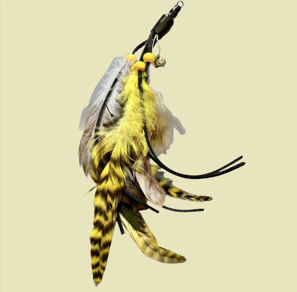 FurPrize! Claws Out, Feather Cat Wand Refill 🐦 Cat Wand Refill FurPrize! Yellow 