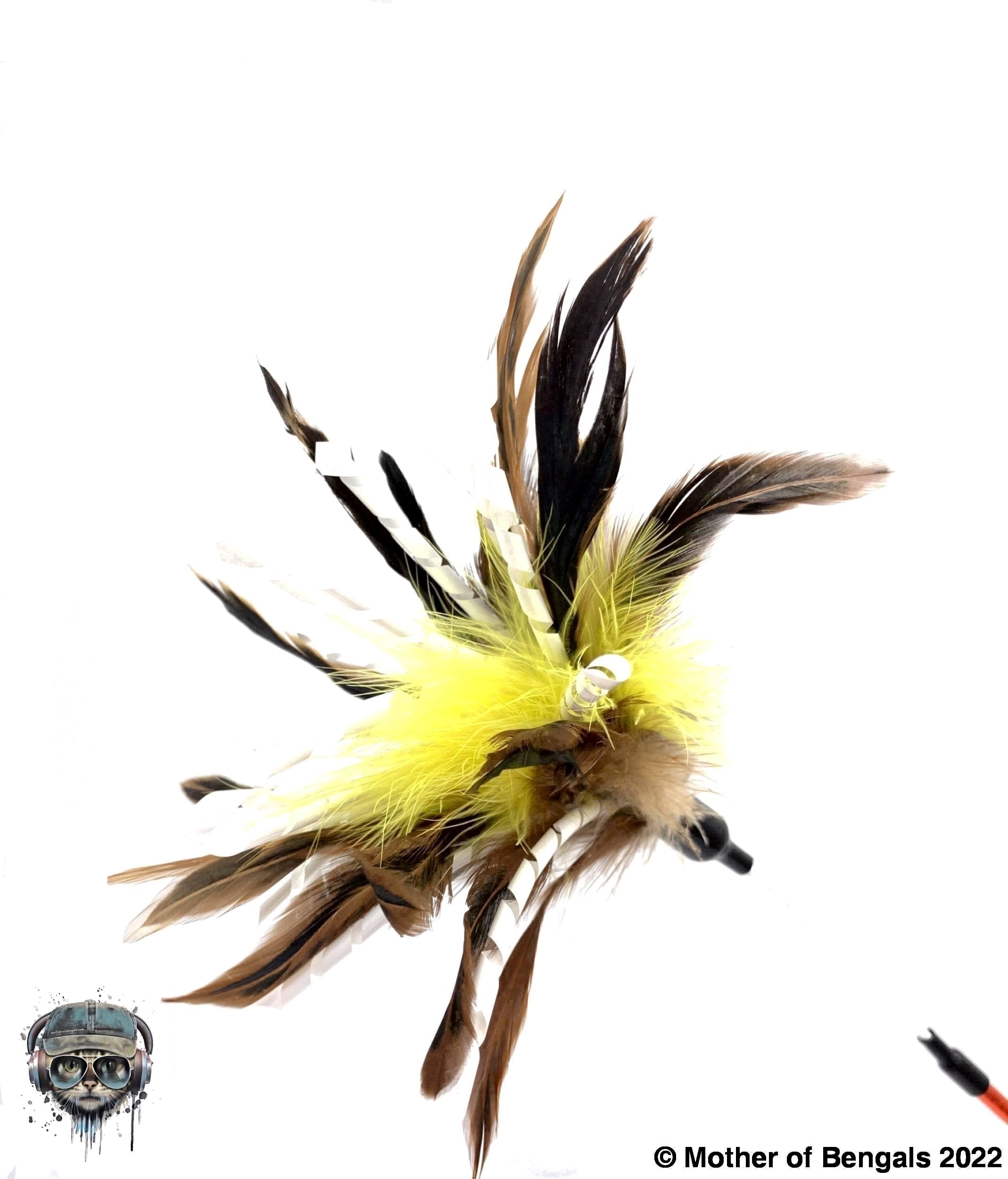 FurPrize! Crinkle 'n Twirl, Feather Cat Toy Teaser Wand Wand FurPrize!
