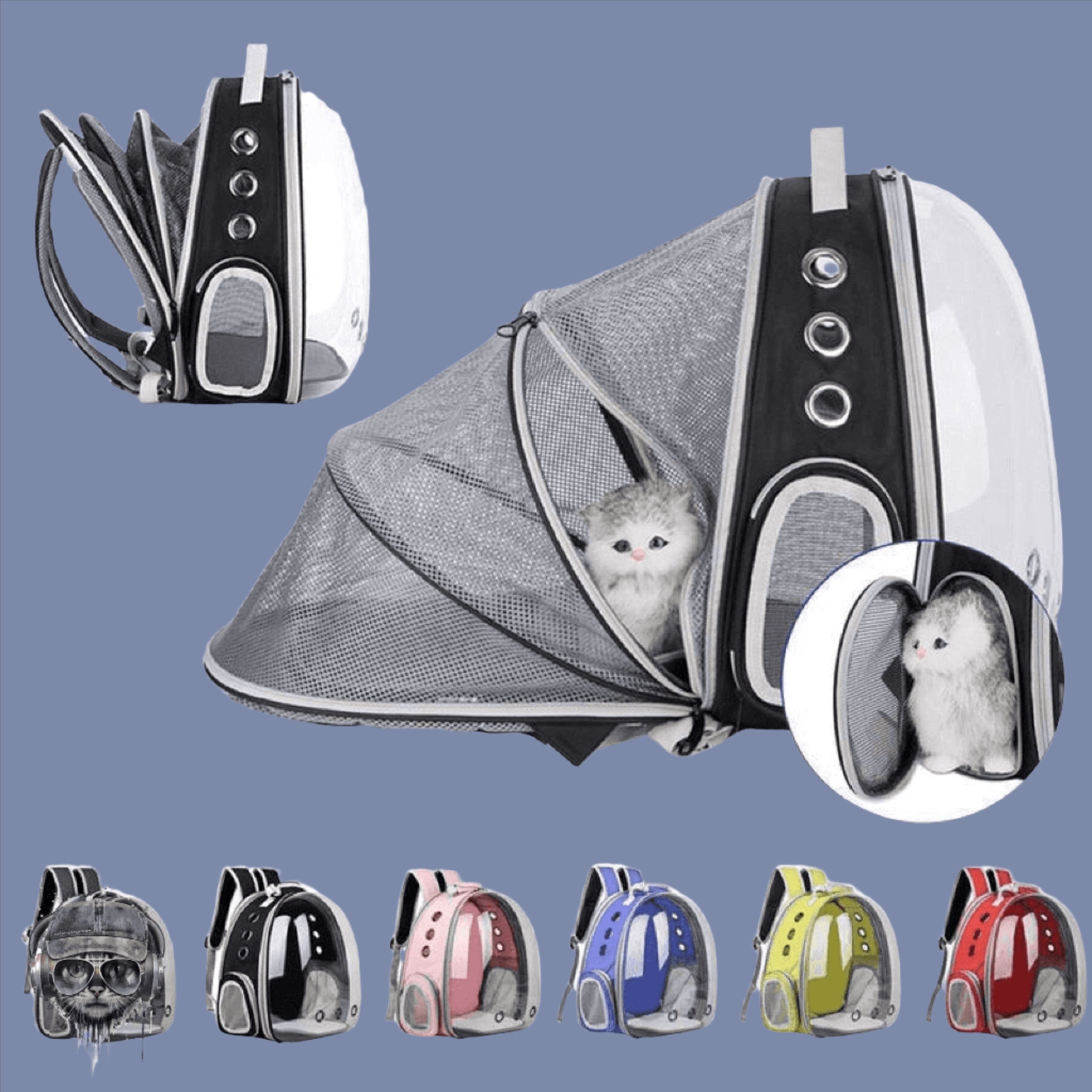 FurPrize! Expandable Cat Bubble Backpack 🗨️ Cat Backpack FurPrize!