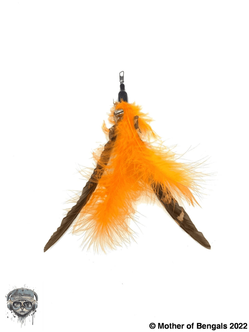 FurPrize! Fluffy Wow Pow Cat Wand Feather Refill Cat Wand Refill FurPrize! Orange 
