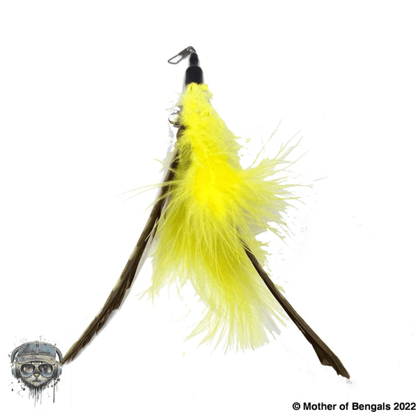 FurPrize! Fluffy Wow Pow Cat Wand Feather Refill Cat Wand Refill FurPrize! Yellow 