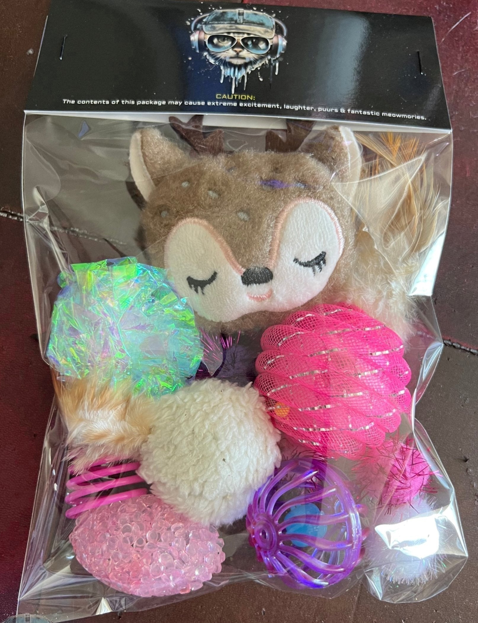 FurPrize! Holiday Reindeer Mini Cat Toy Gift Box Cat Toy FurPrize!