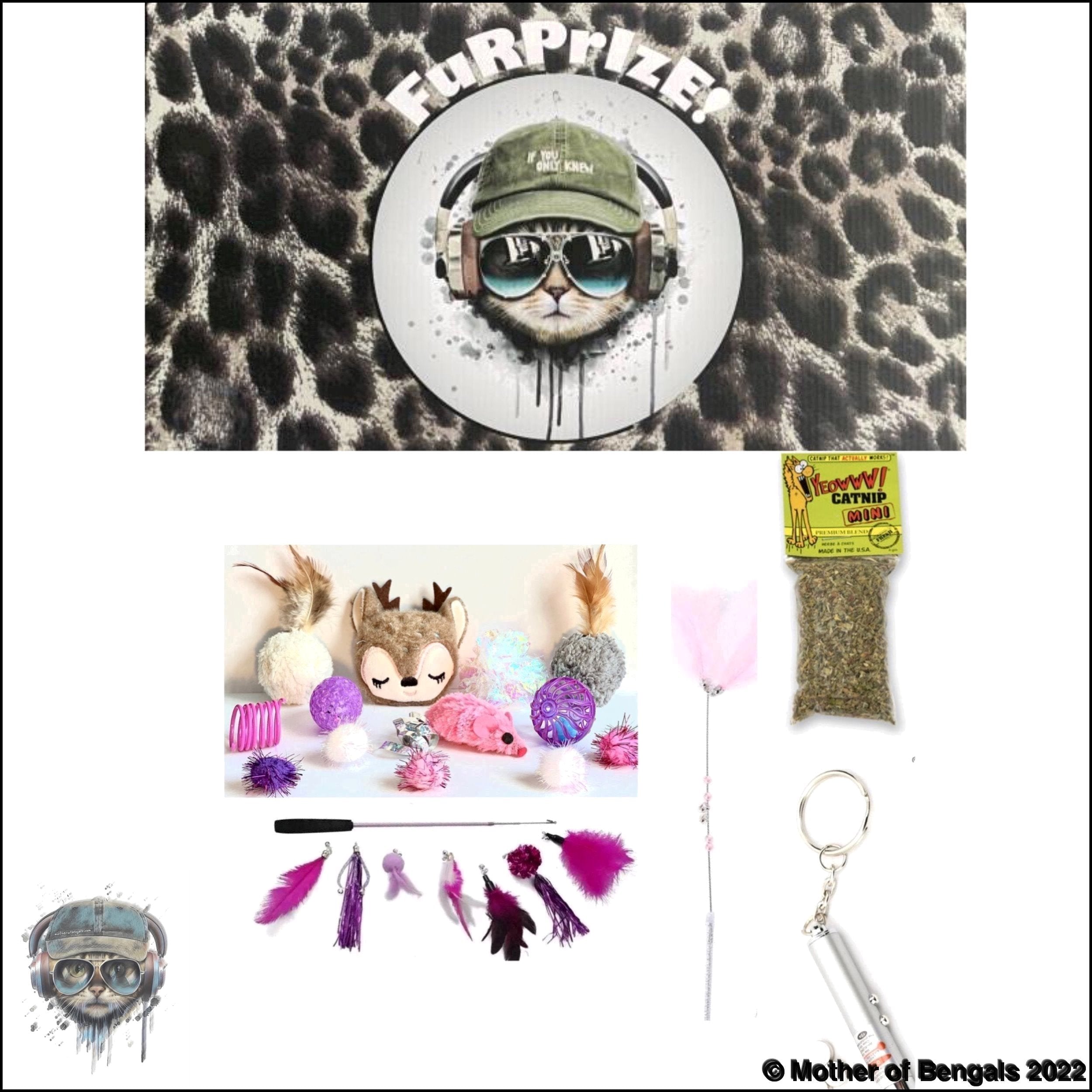 FurPrize! Holiday Reindeer Mini Cat Toy Gift Box Cat Toy FurPrize!