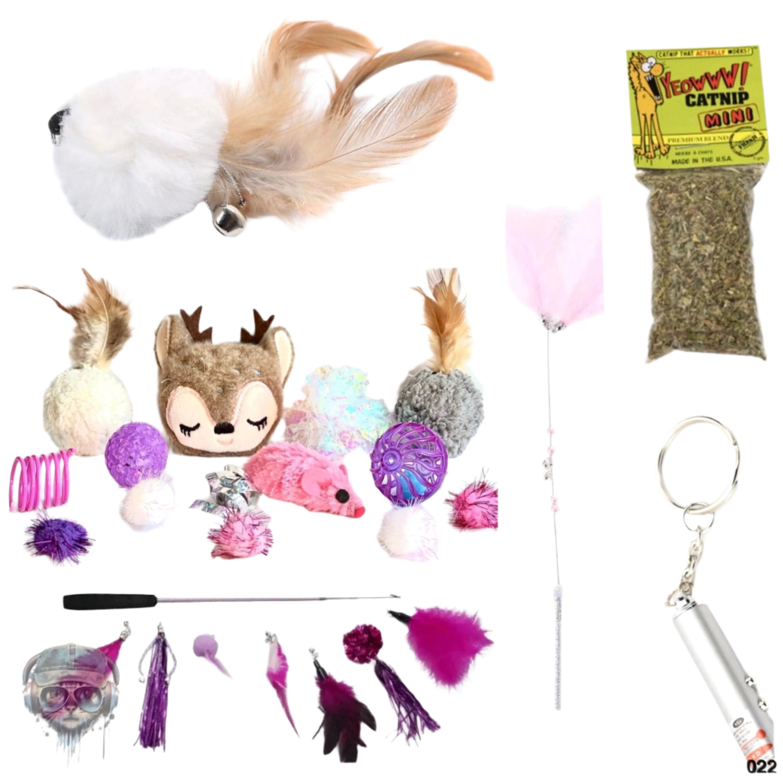 FurPrize! Holiday Reindeer Mini Cat Toy Gift Box Cat Toy FurPrize! Reindeer Magenta