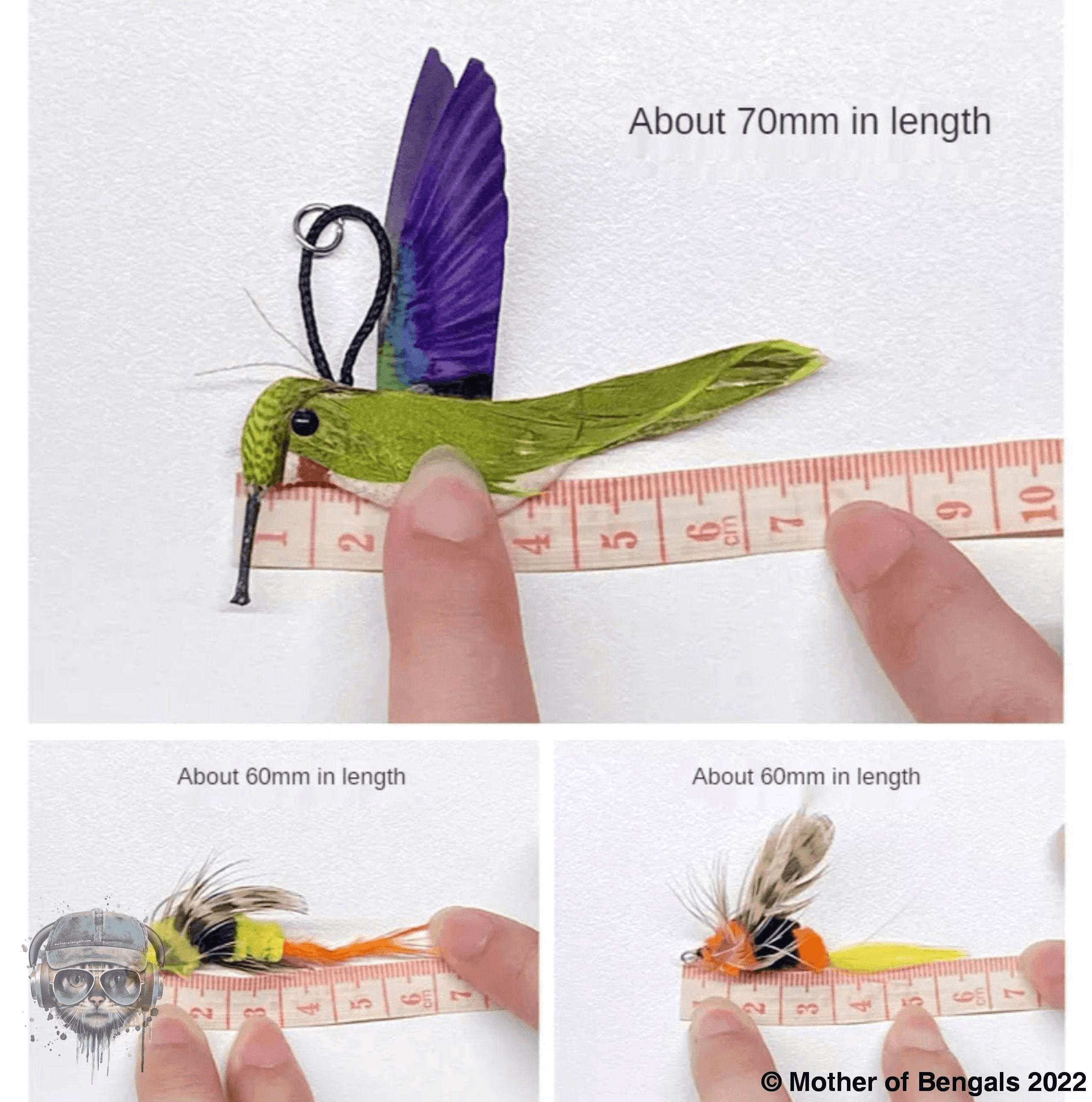 Furprize! Humming Bird Takes Flight, 7 pc Cat Wand Teaser Set🦁 Bundle FurPrize!