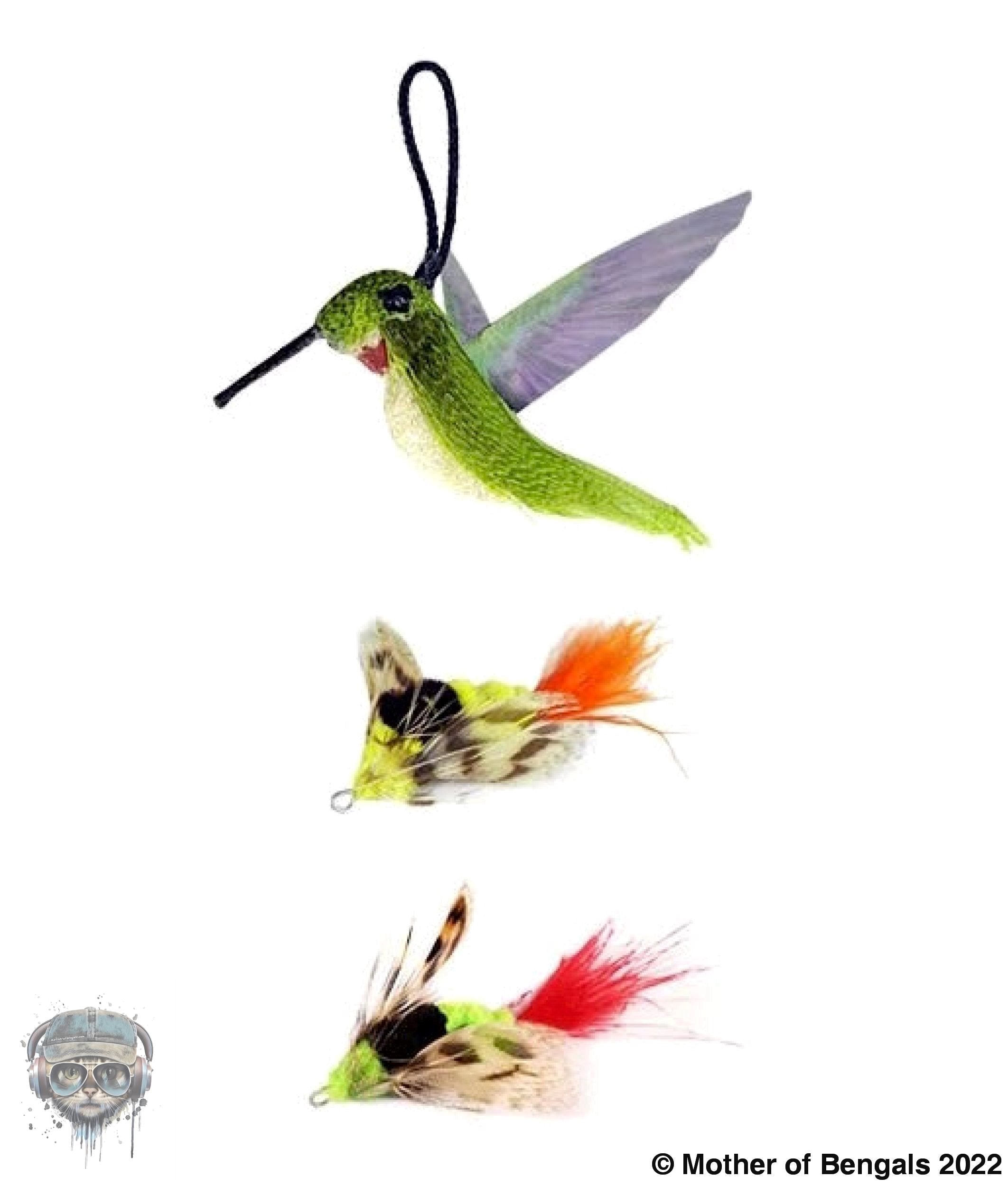 Furprize! Humming Bird Takes Flight, 7 pc Cat Wand Teaser Set🦁 Bundle FurPrize!