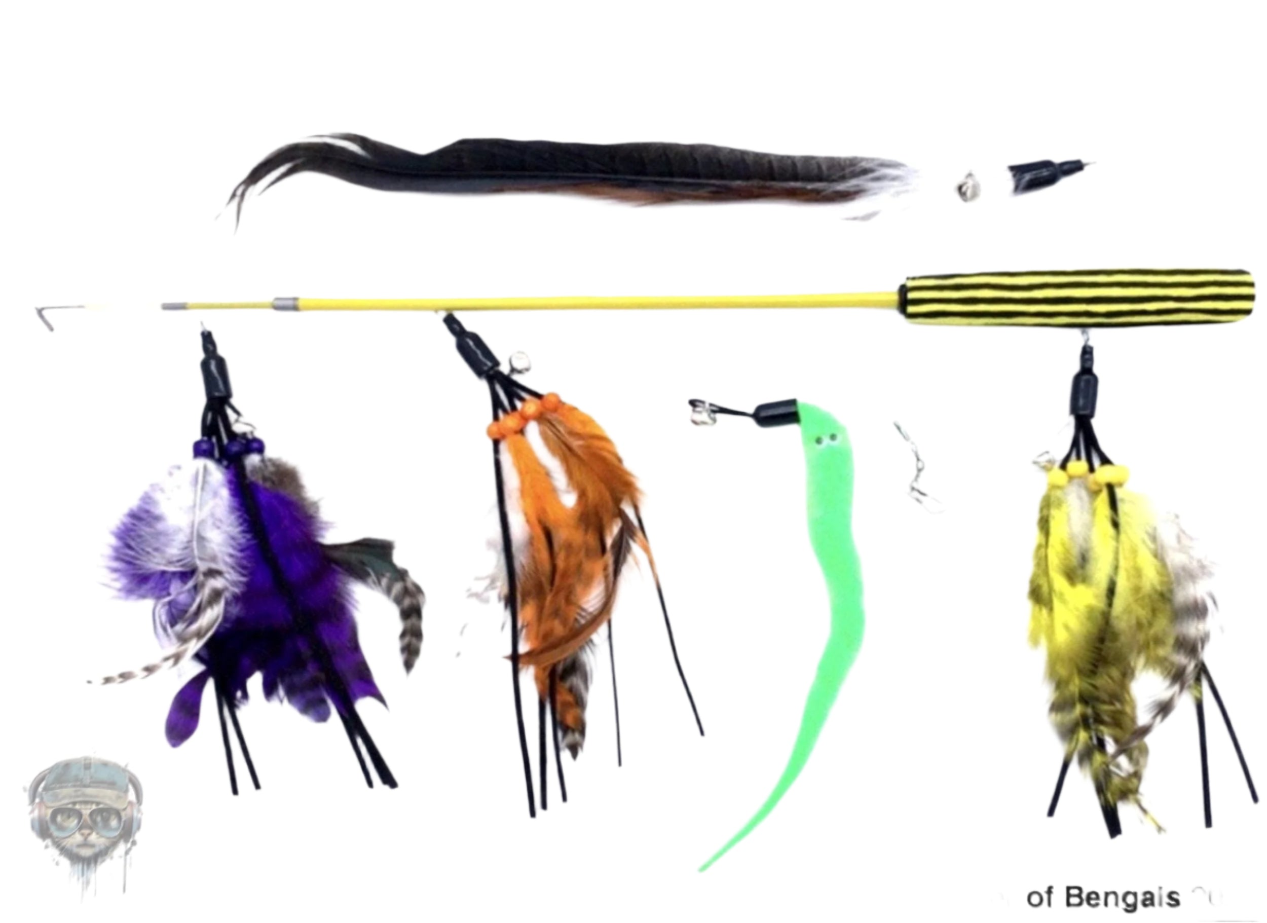 FurPrize! Jungle Time, 6 piece Cat Wand Teaser Set🦁 Bundle FurPrize!