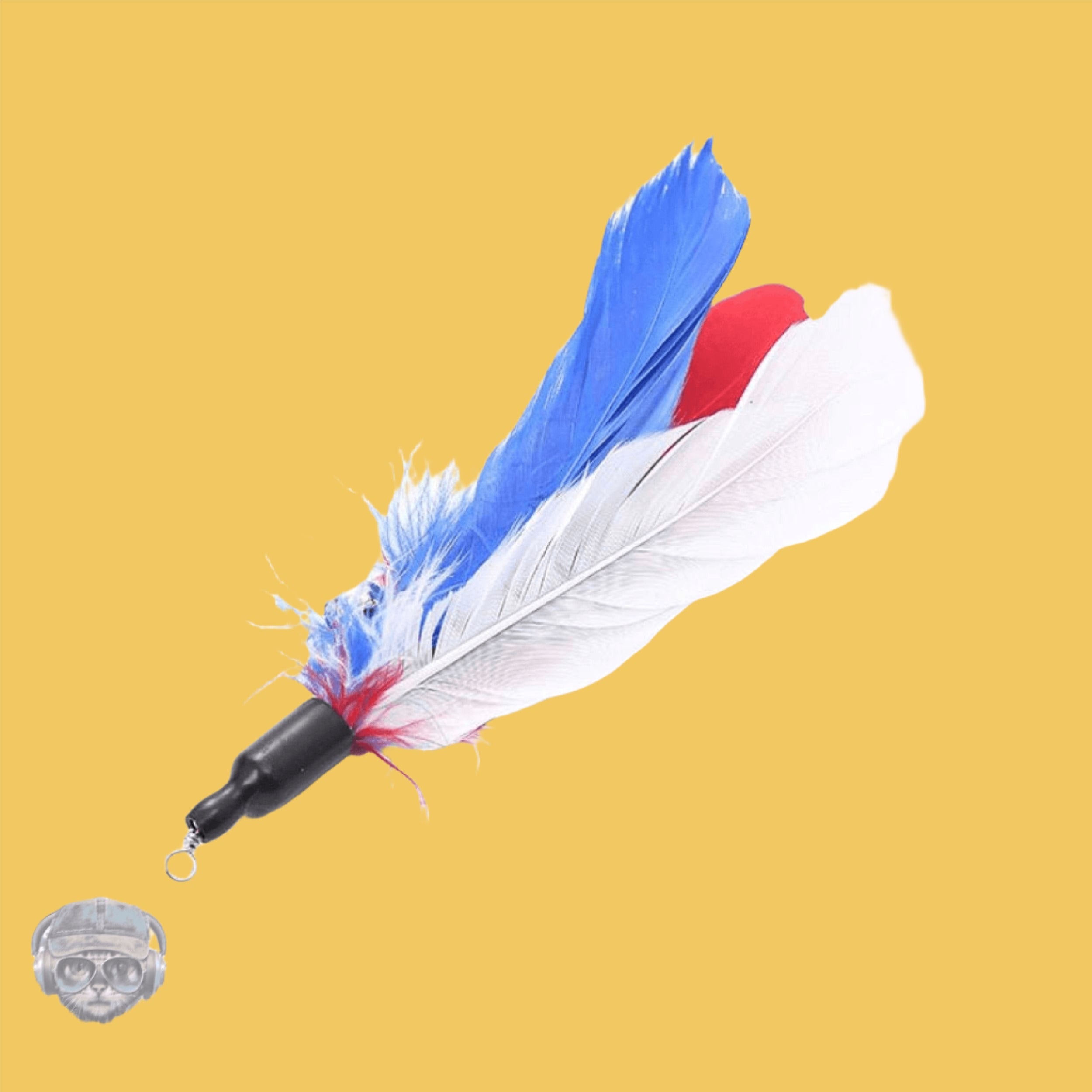 FurPrize! Patriotic Feather Cat Wand Refill Feather Refill FurPrize!