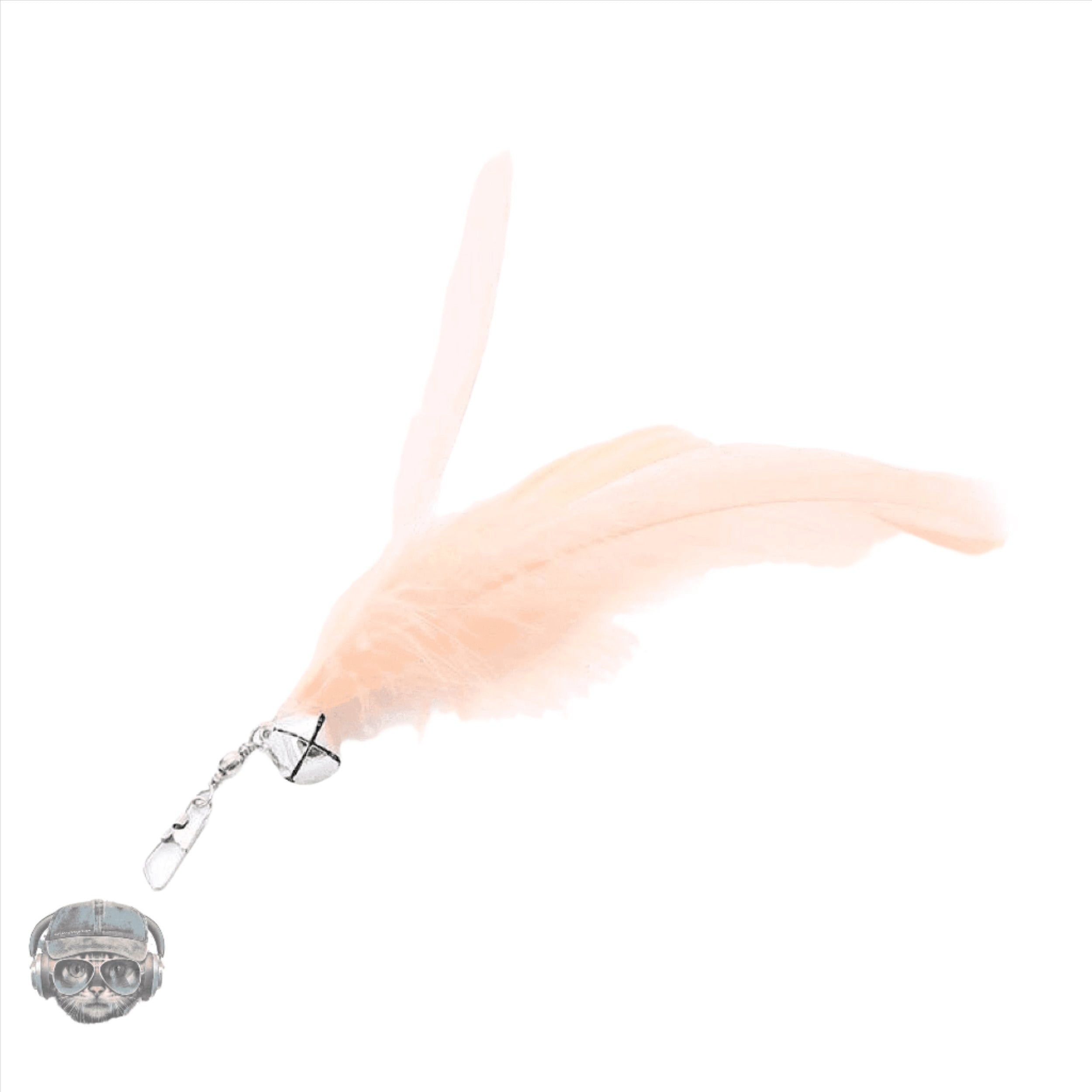 Furprize! Pheasently appealing , 8 piece Cat Bird Feather & Wand Teaser Set Bundle FurPrize!