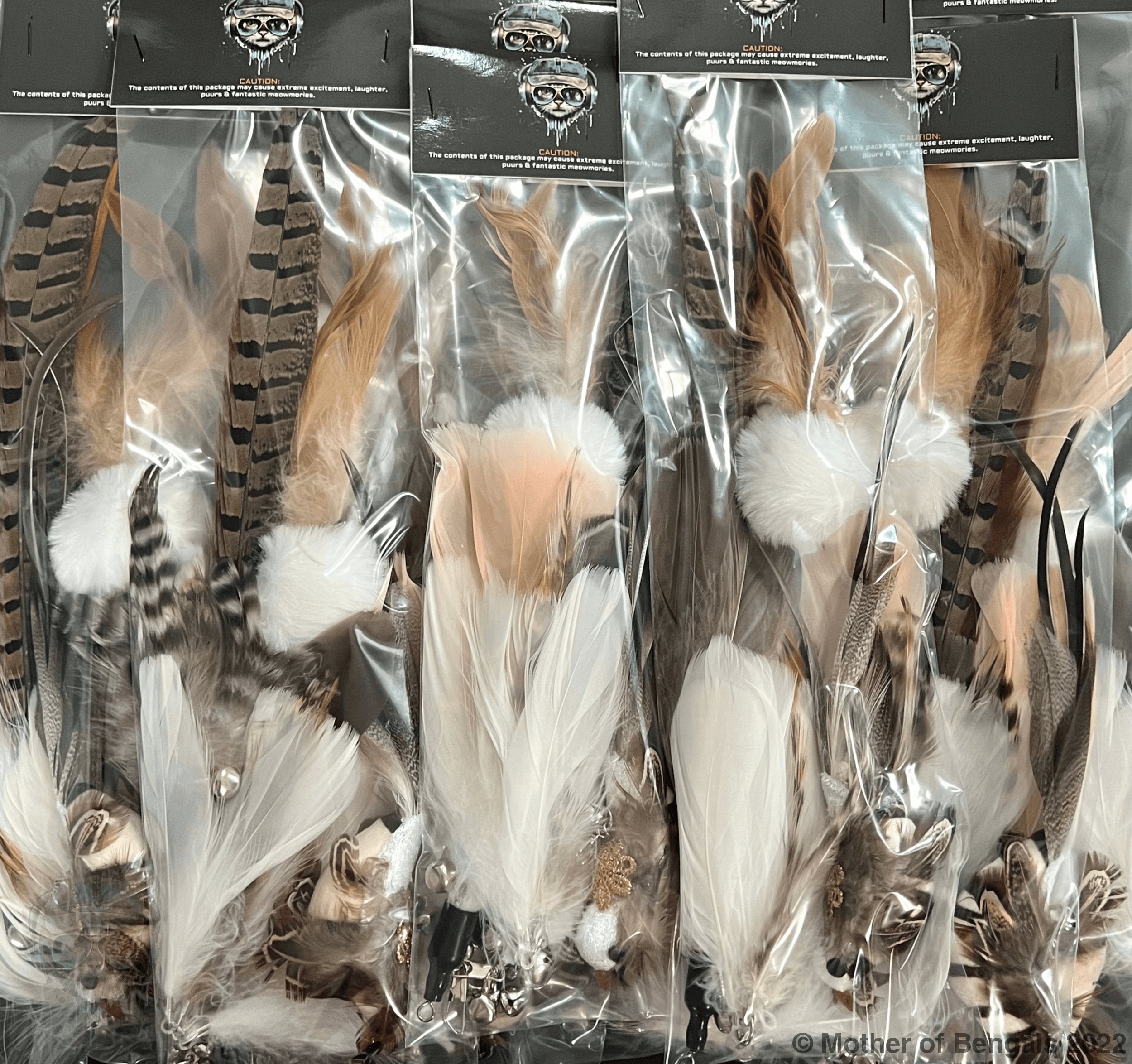 Furprize! Pheasently appealing , 8 piece Cat Bird Feather & Wand Teaser Set Bundle FurPrize! Refill only, 7 pc