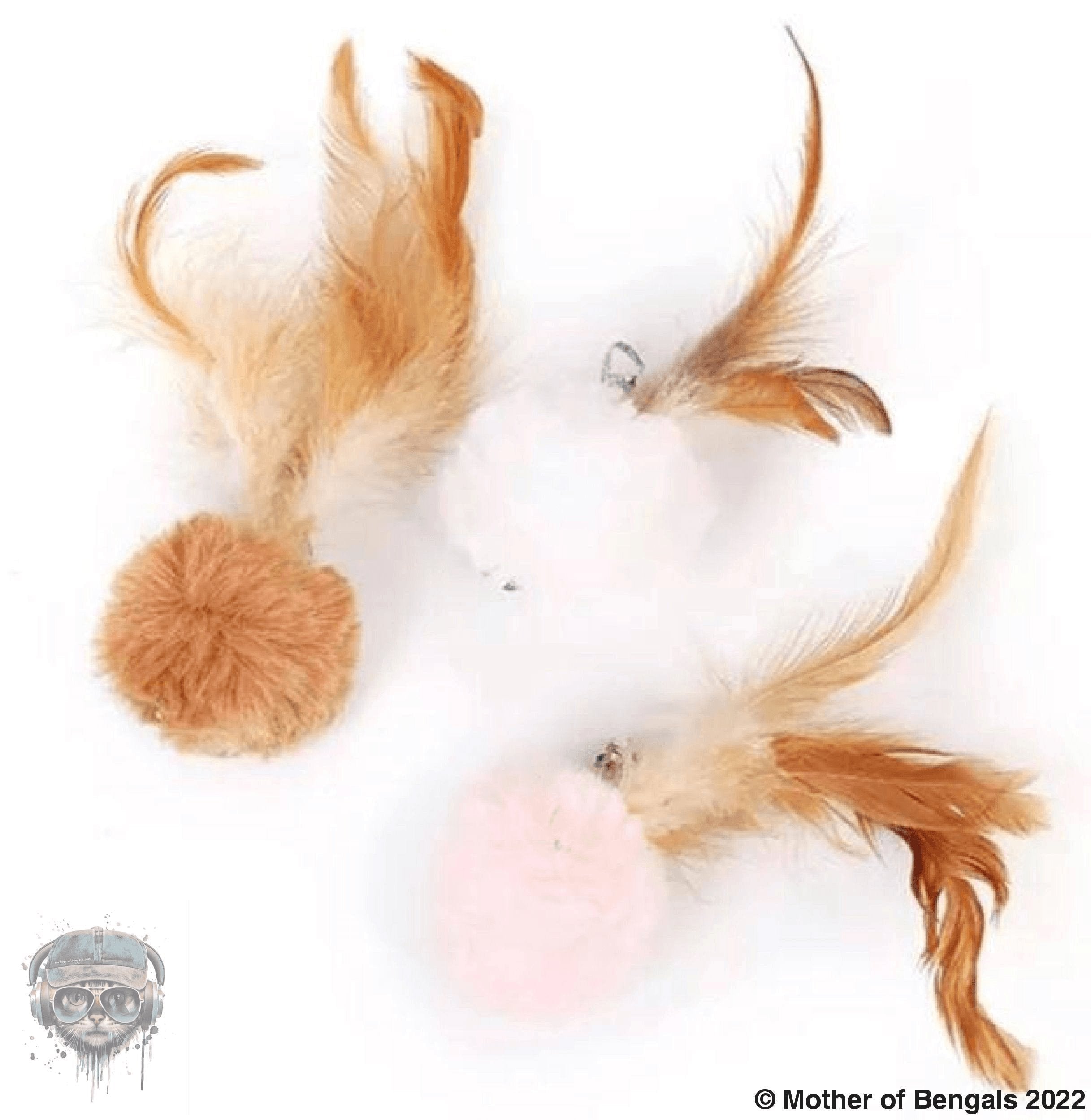 FurPrize! Snow Ball Feather Wand Refill Cat Wand Refill FurPrize!