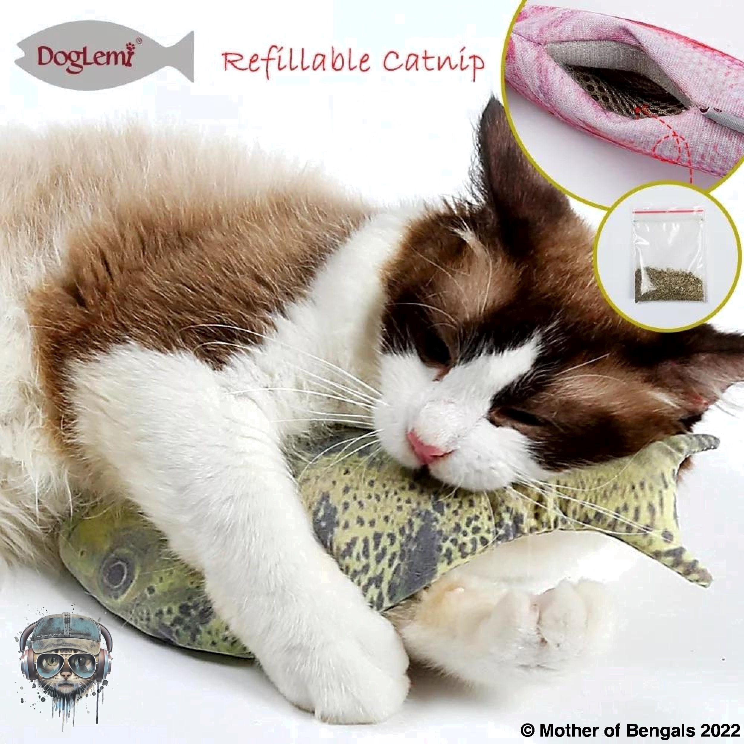 Gone Fishing XL Kicker Catnip Toy 🐠 By Mother Of Bengals Cat Toy FurPrize!