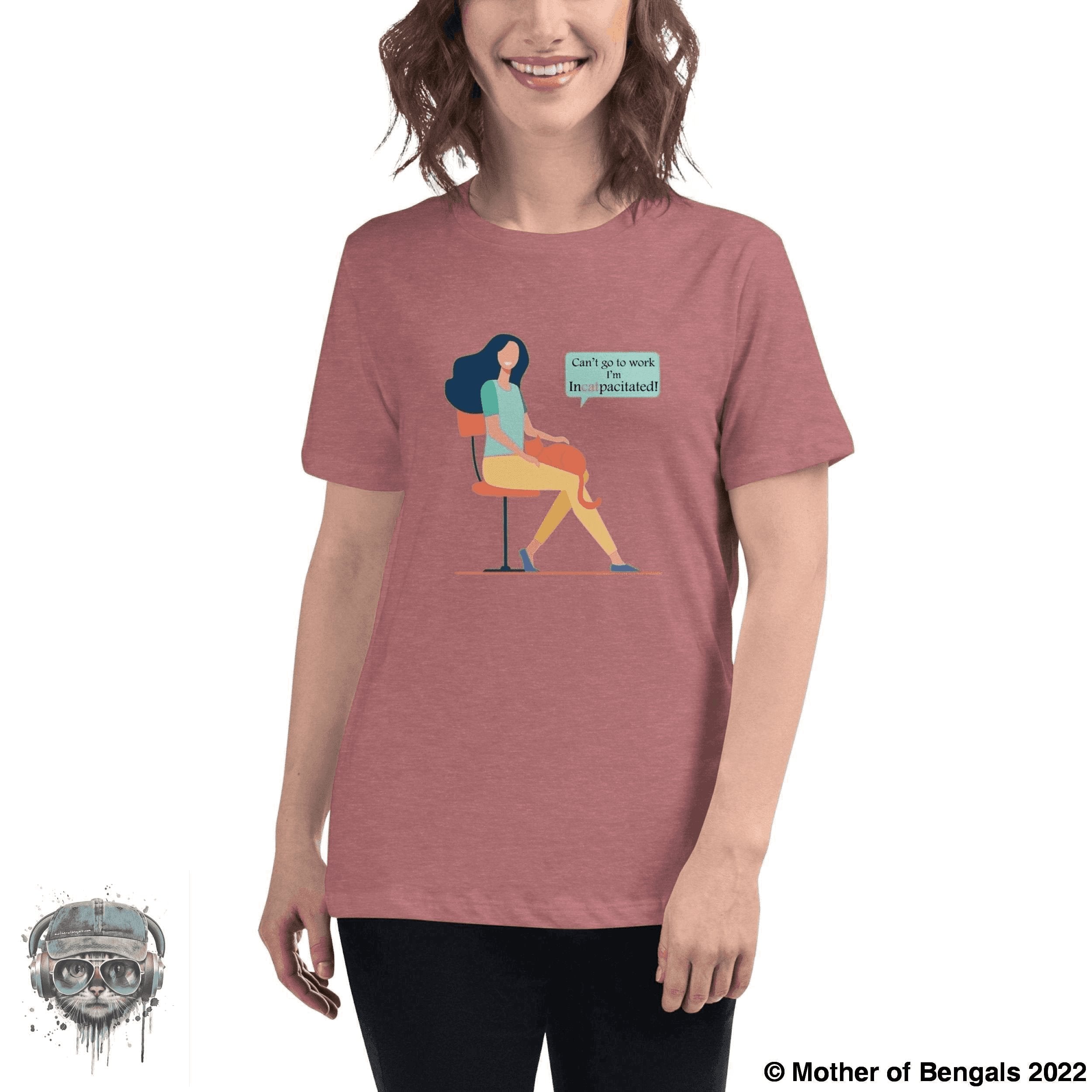Incatpacitated Shirt FurPrize! Heather Mauve S