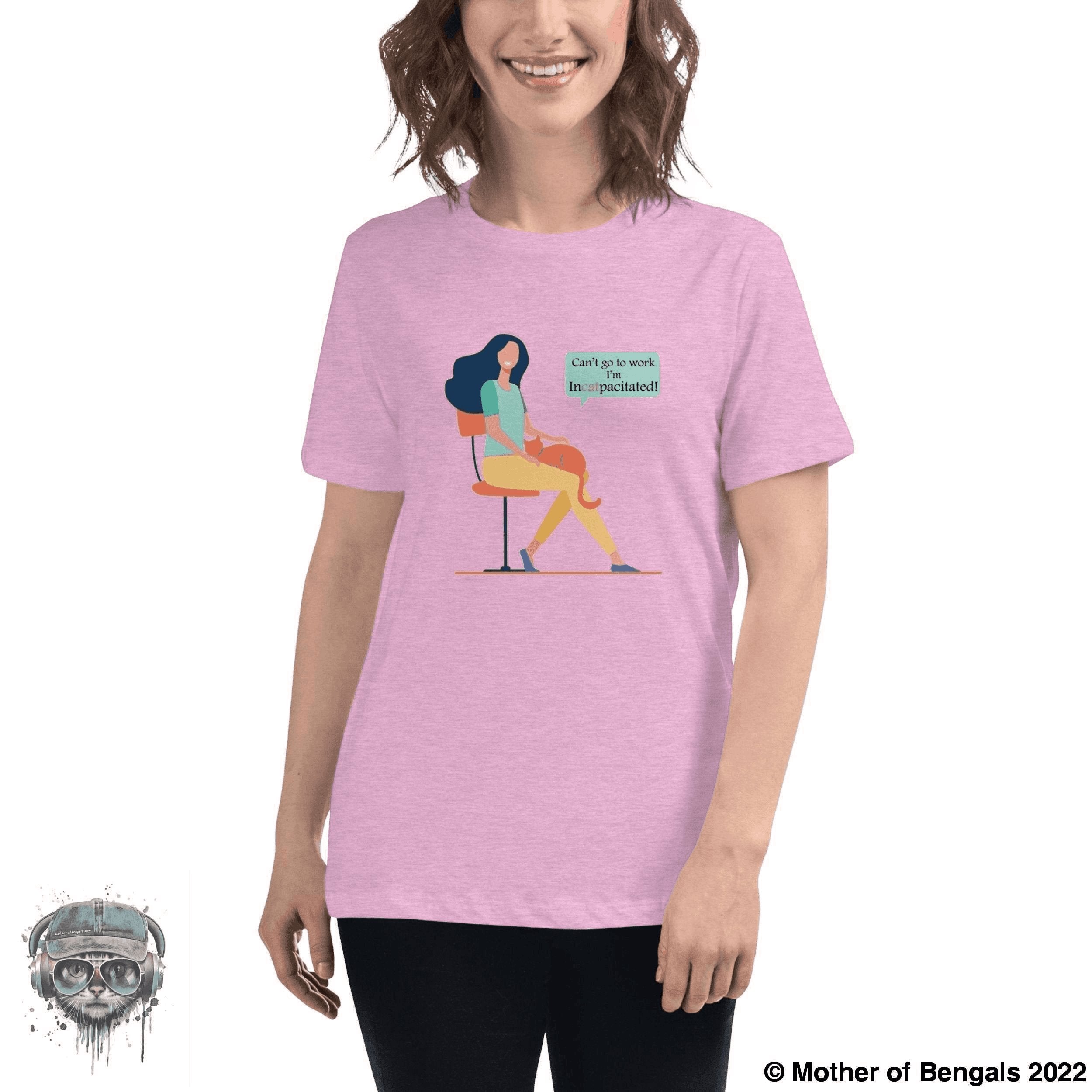 Incatpacitated Shirt FurPrize! Heather Prism Lilac S