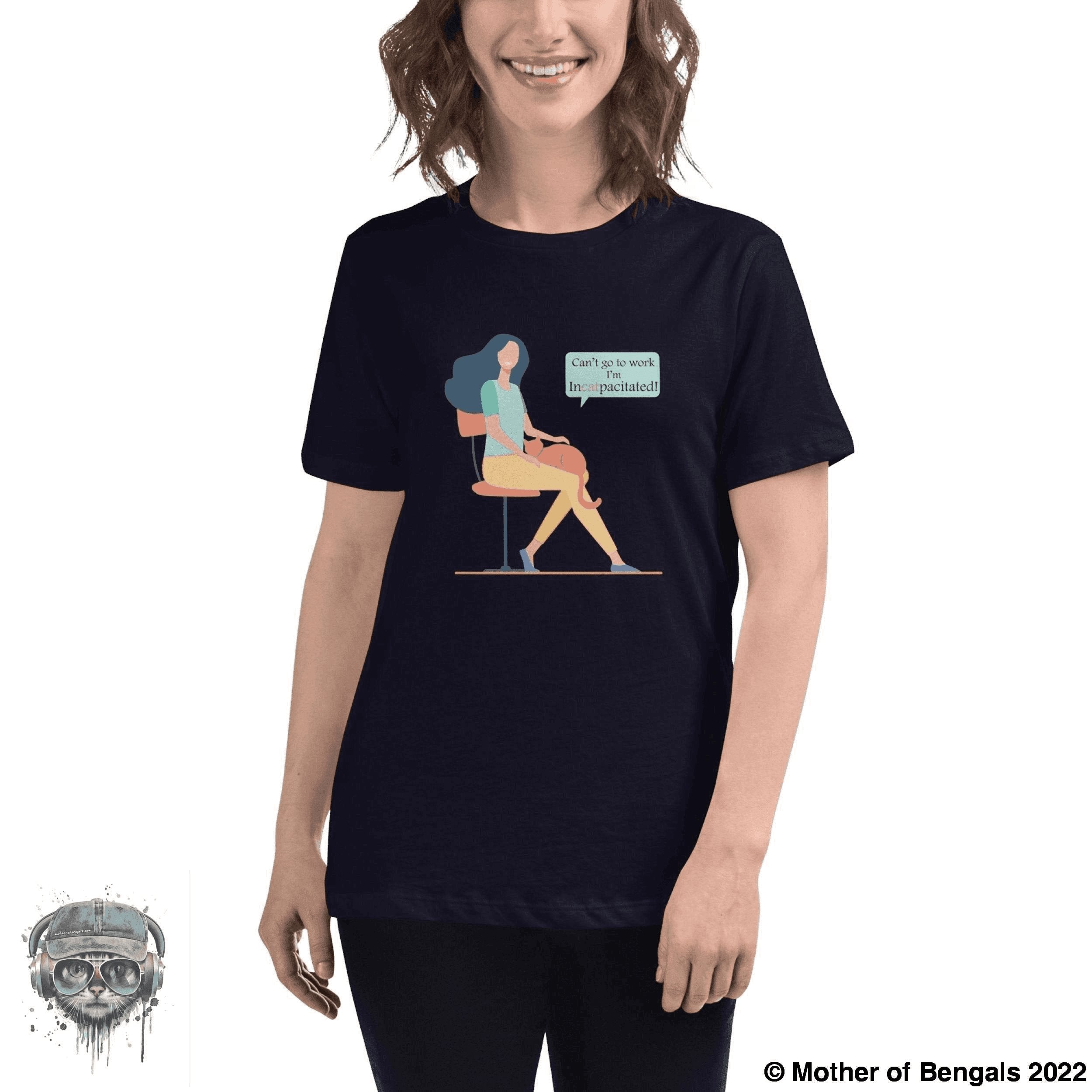 Incatpacitated Shirt FurPrize! Navy S