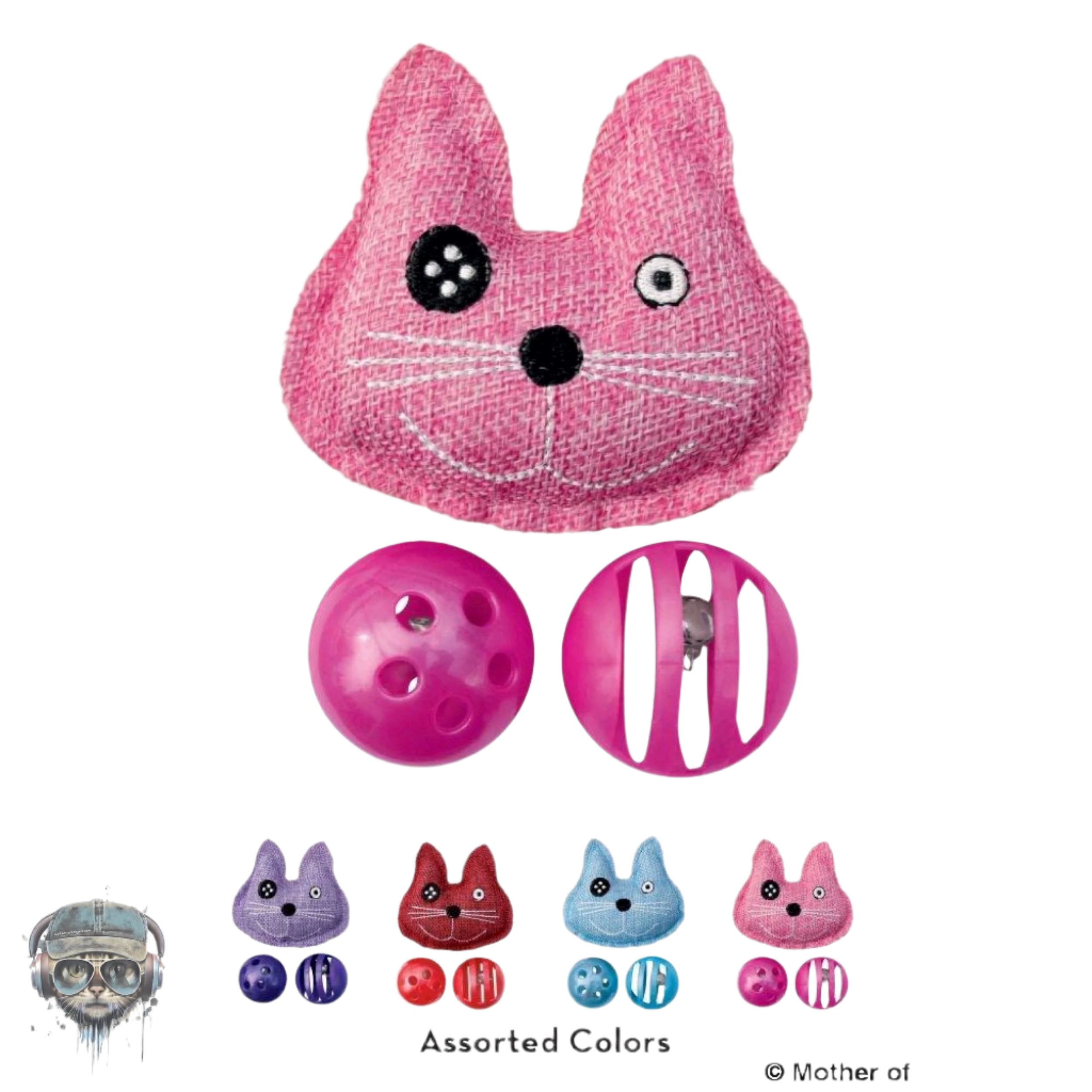 Kong Active Trio Cat Toy Cat Toy Kong Red