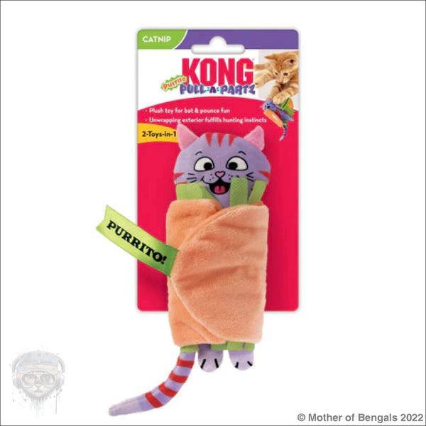 KONG Pull-A-Partz Yarnz Cat Toy, Assorted