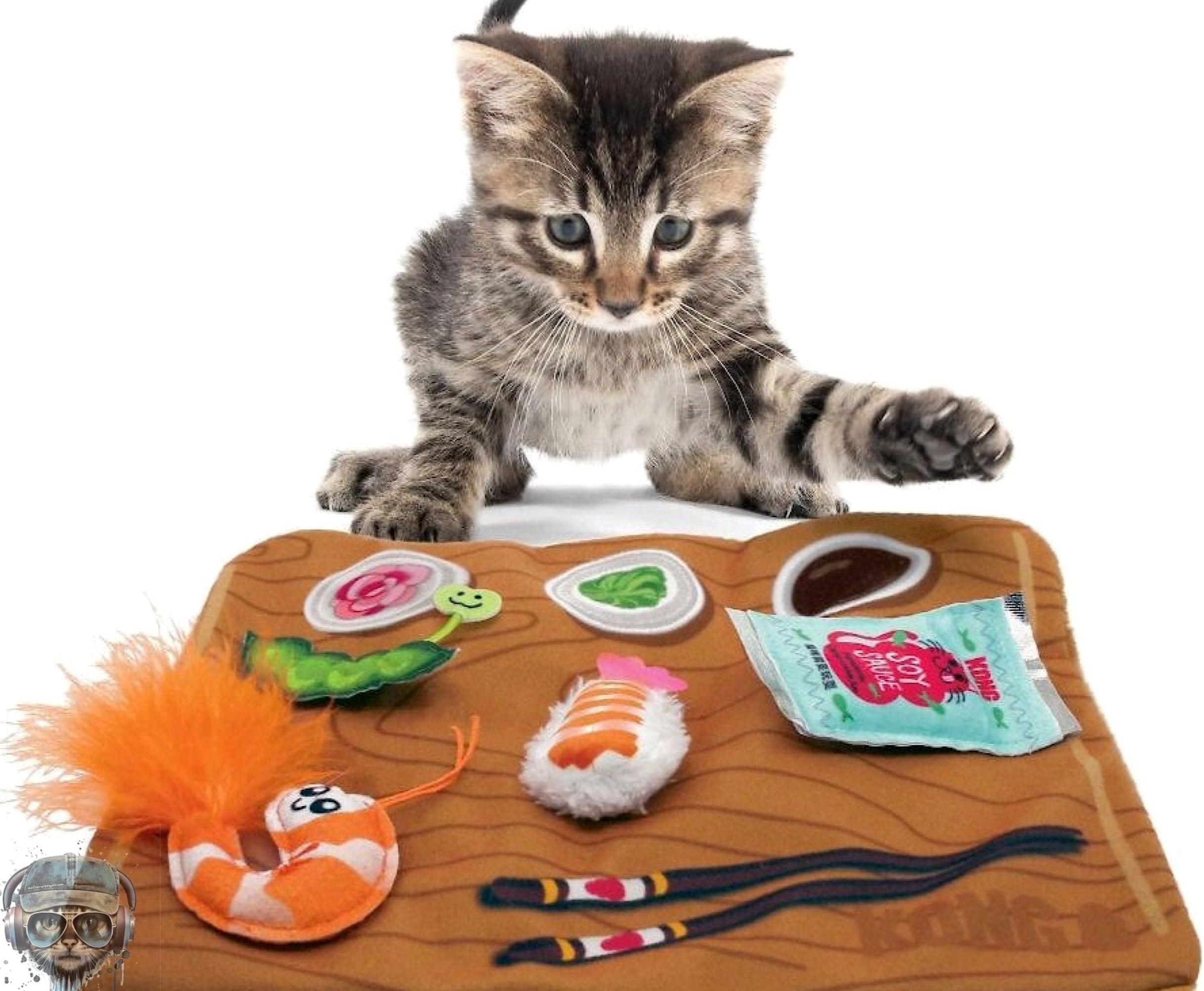 Kong Pull-A-Partz Sushi Catnip Cat Toy Cat Toy Kong